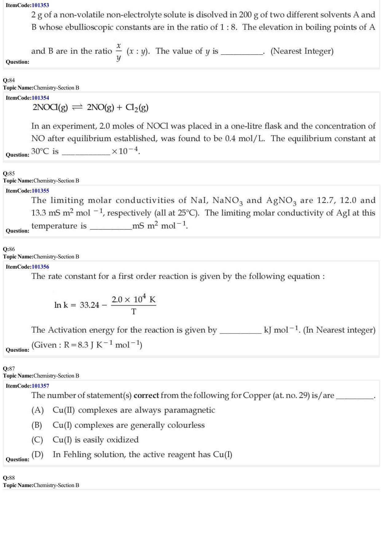 JEE Mains 2022: B.E/B.Tech.(Paper I) (Shift 1) 27-06-2022 Question Paper - Page 26