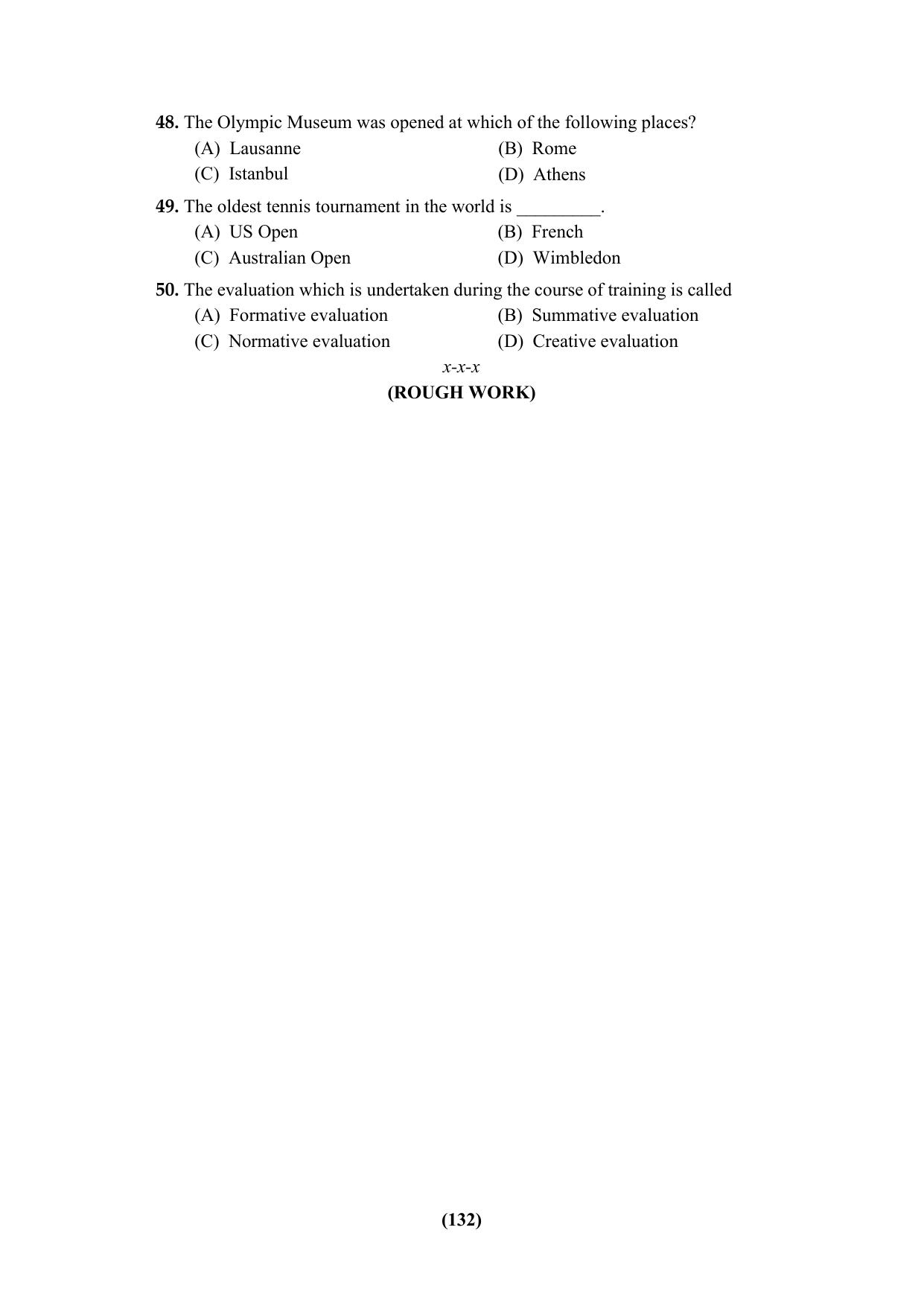 PU Ph.D Entrance Test 2024 Question Paper - Page 132