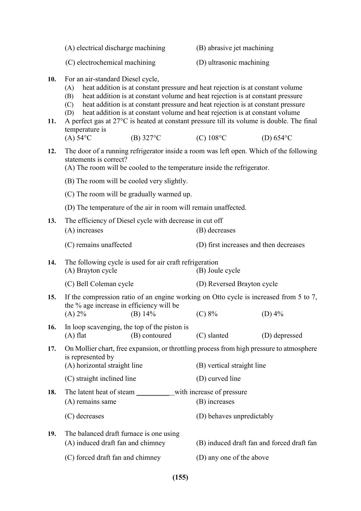 PU Ph.D Entrance Test 2024 Question Paper - Page 155