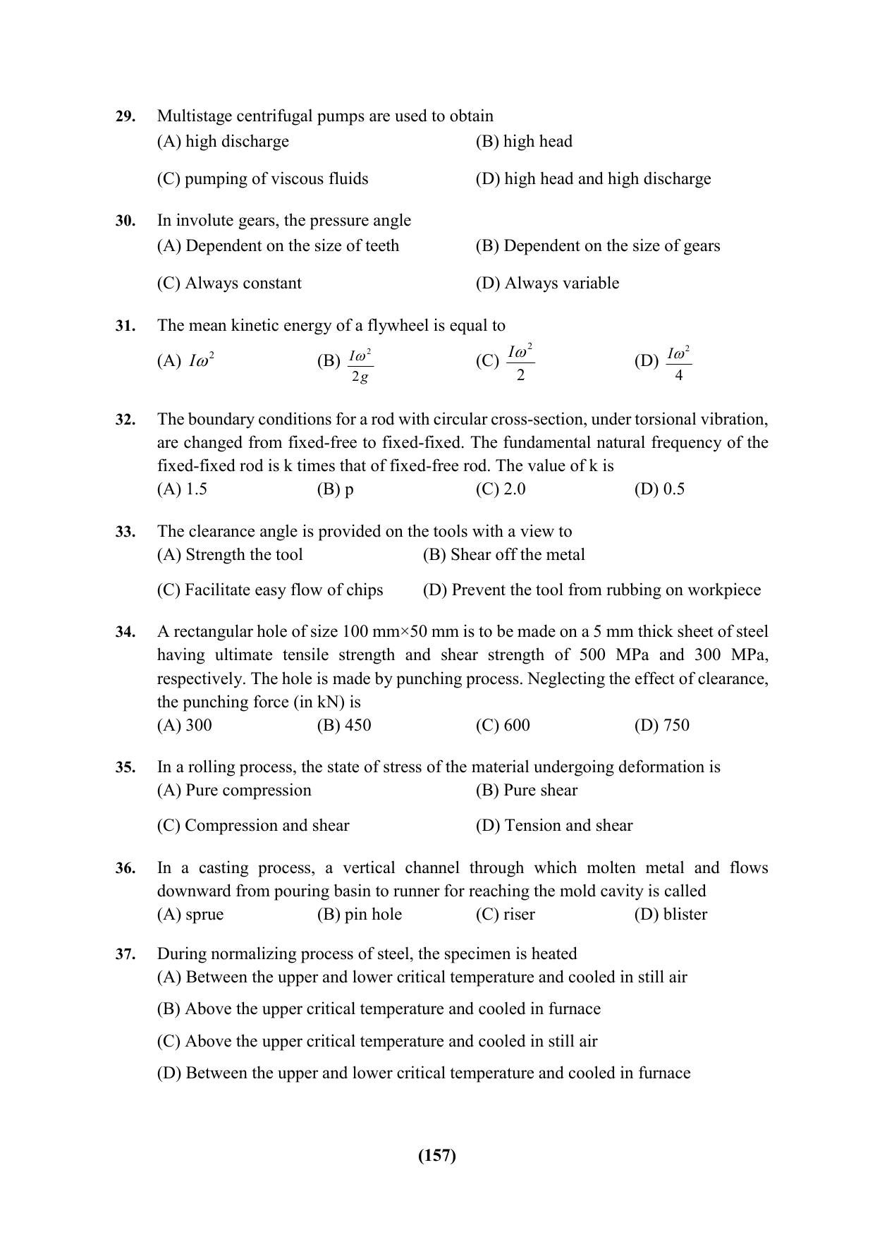 PU Ph.D Entrance Test 2024 Question Paper - Page 157