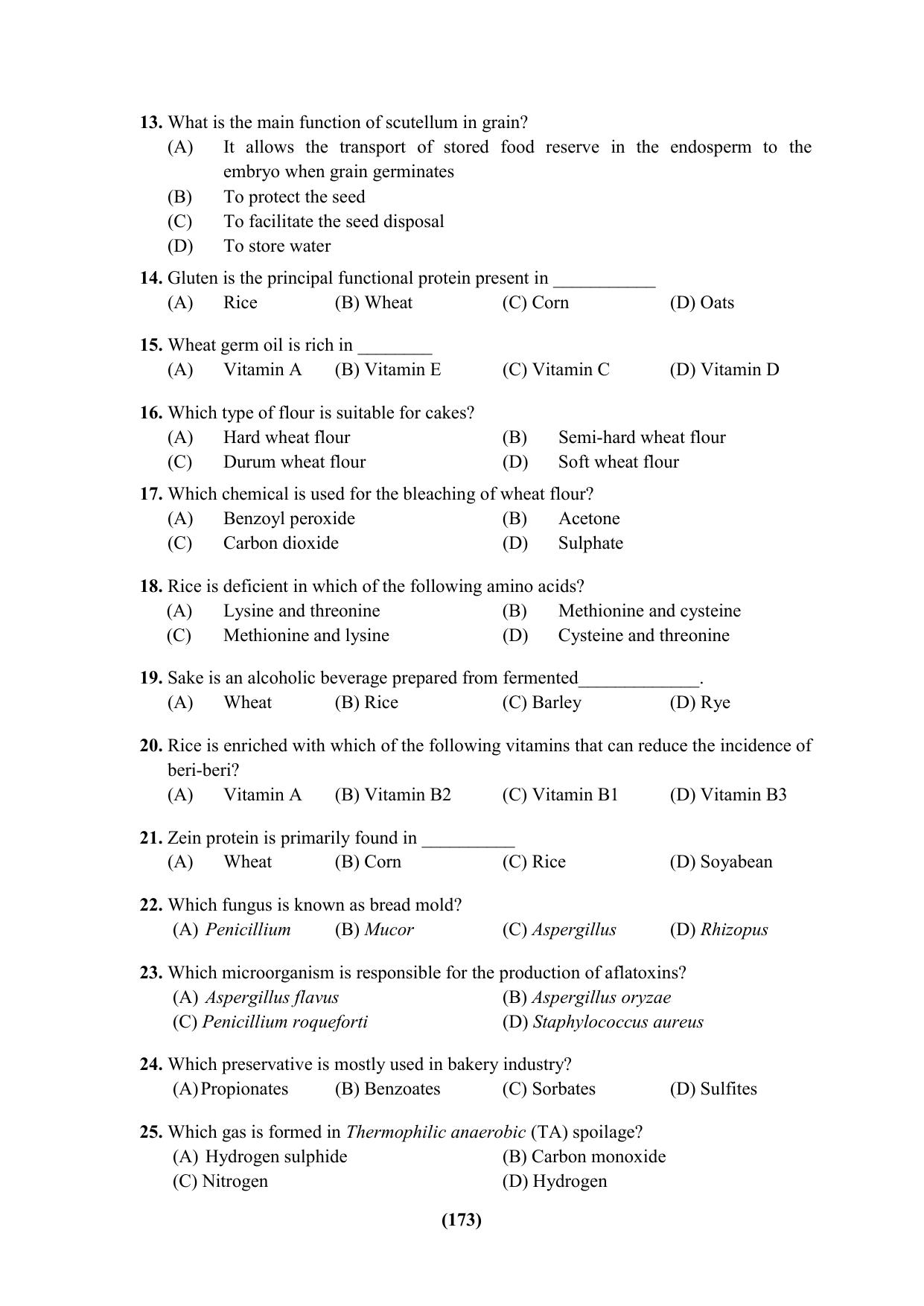 PU Ph.D Entrance Test 2024 Question Paper - Page 173