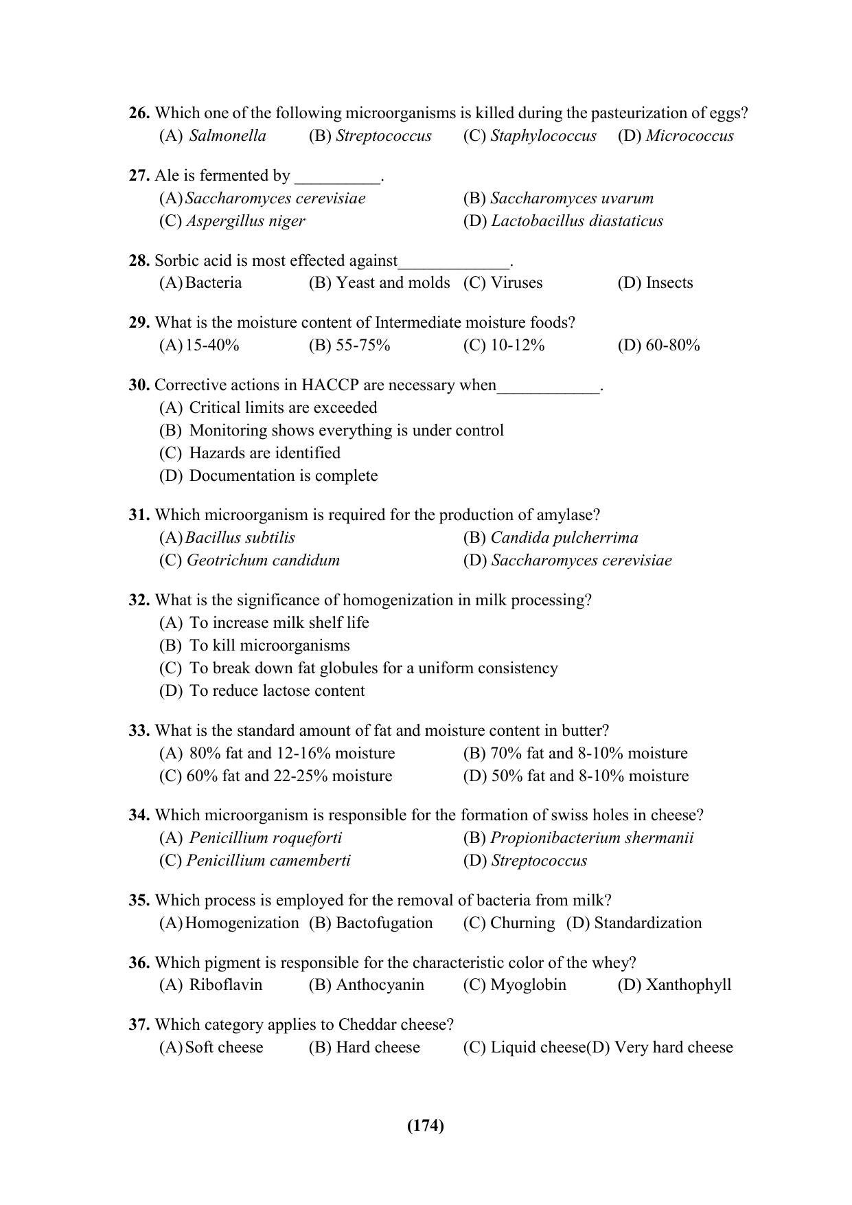 PU Ph.D Entrance Test 2024 Question Paper - Page 174