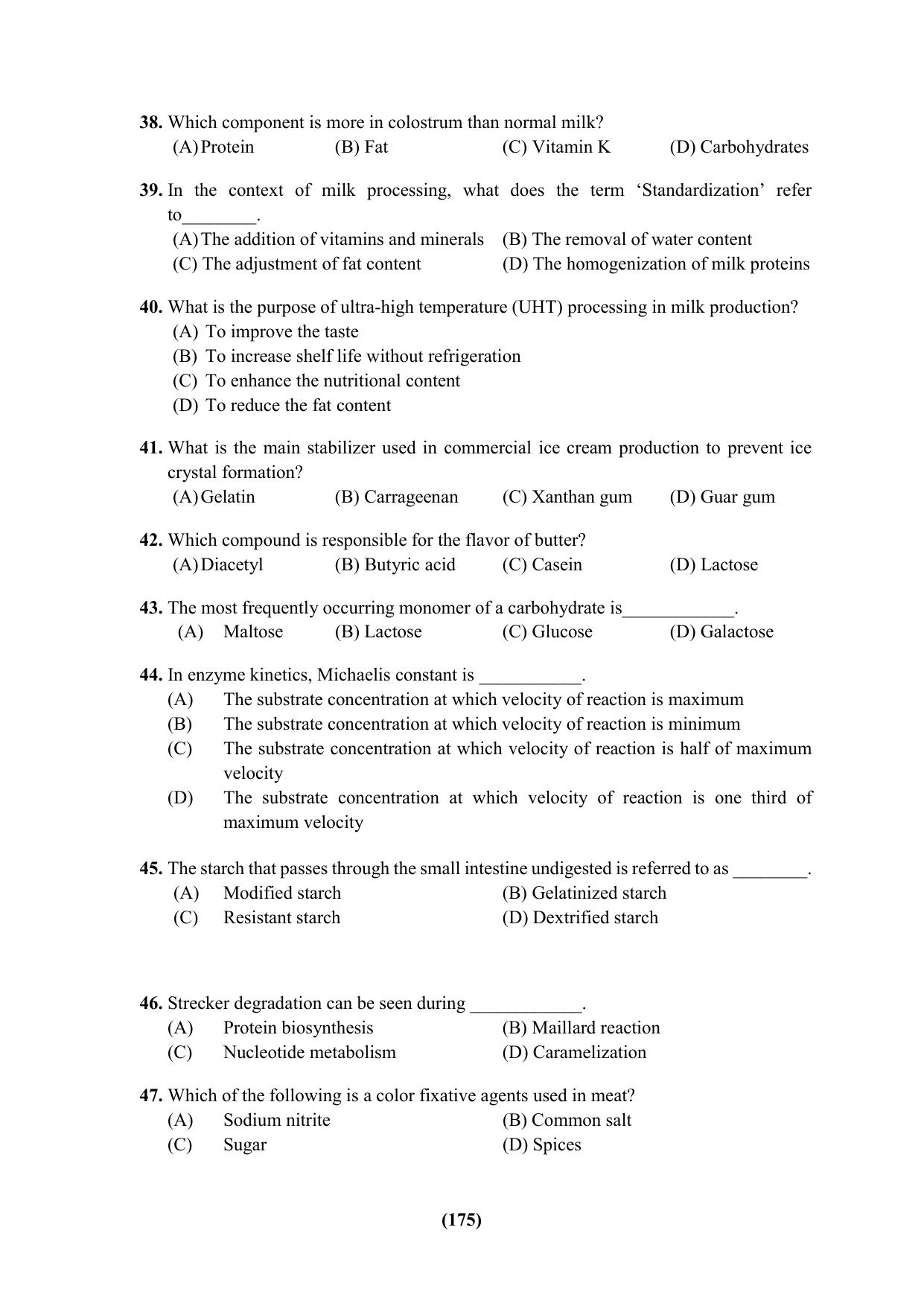 PU Ph.D Entrance Test 2024 Question Paper - Page 175