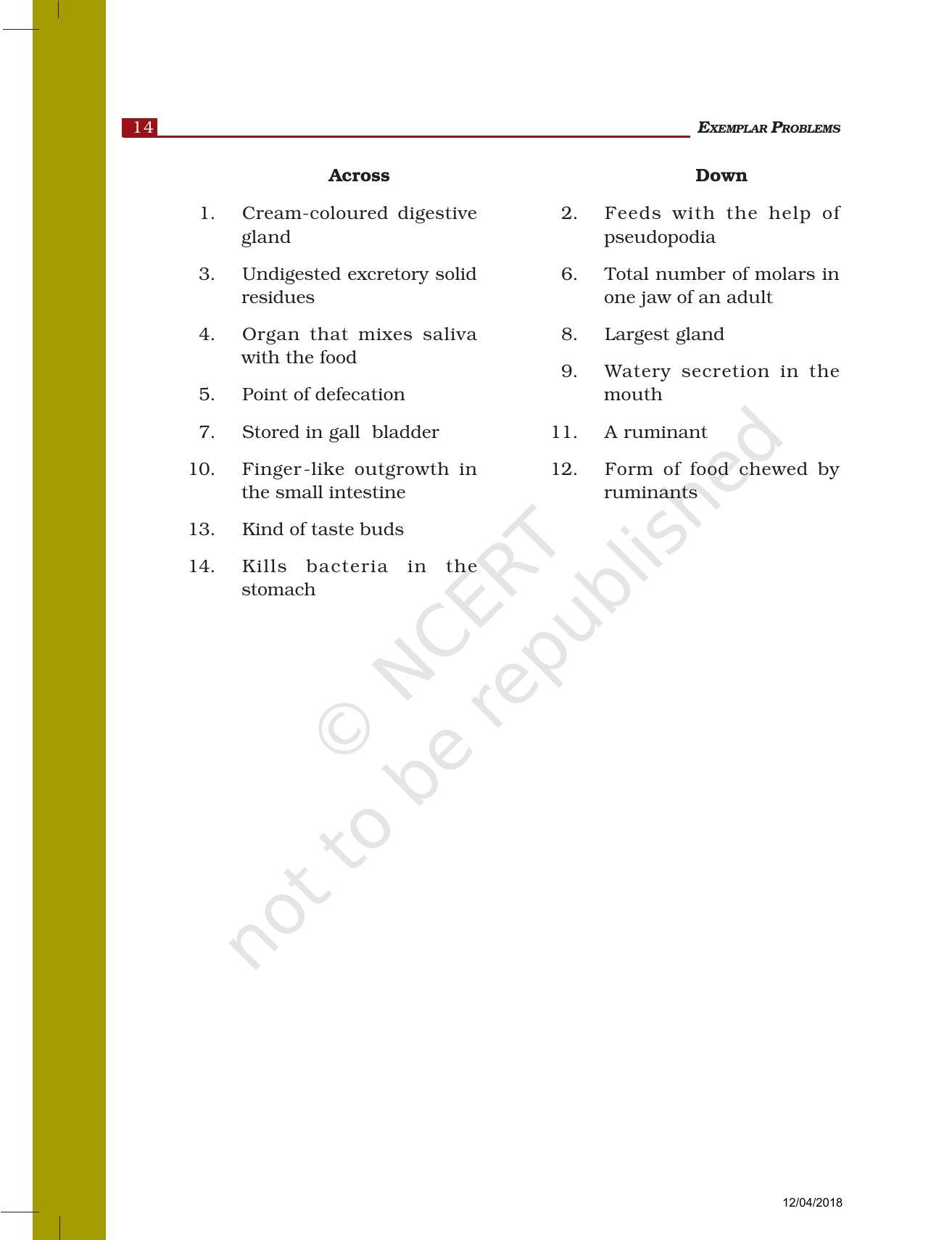 NCERT Exemplar Book for Class 7 Science: Chapter 2-Nutrition in Animals - Page 9