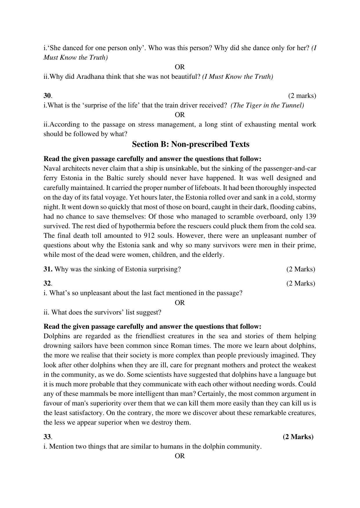 NIOS Class 12 English Sample Paper - Page 13