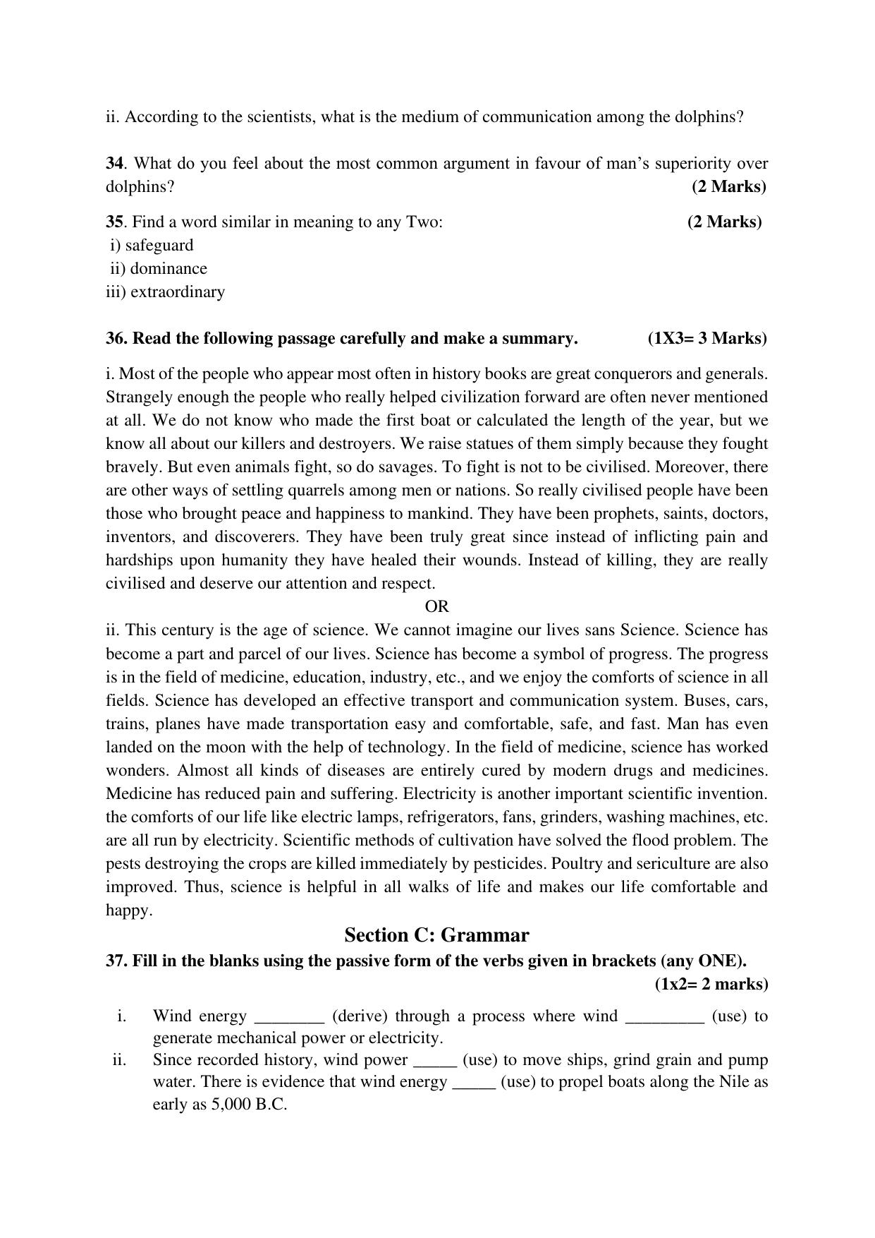 NIOS Class 12 English Sample Paper - Page 14