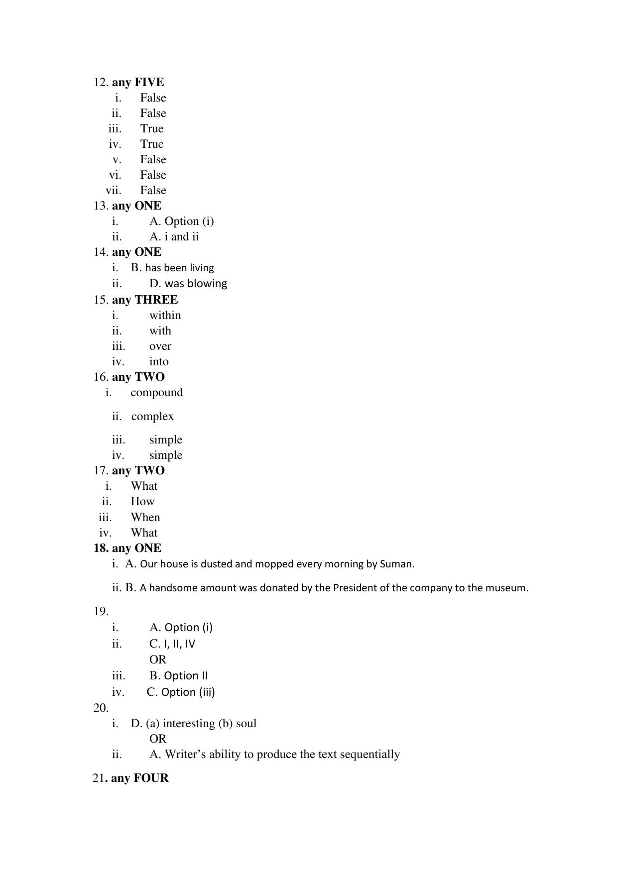 NIOS Class 12 English Sample Paper - Page 19