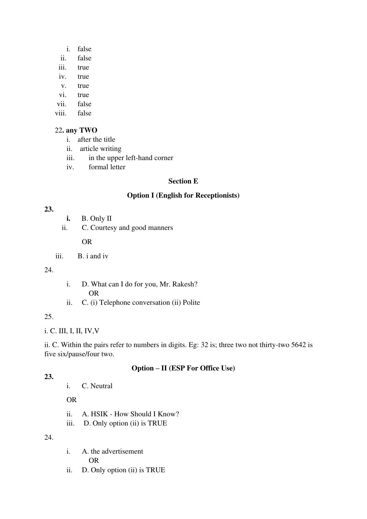 NIOS Class 12 English Sample Paper - Page 20