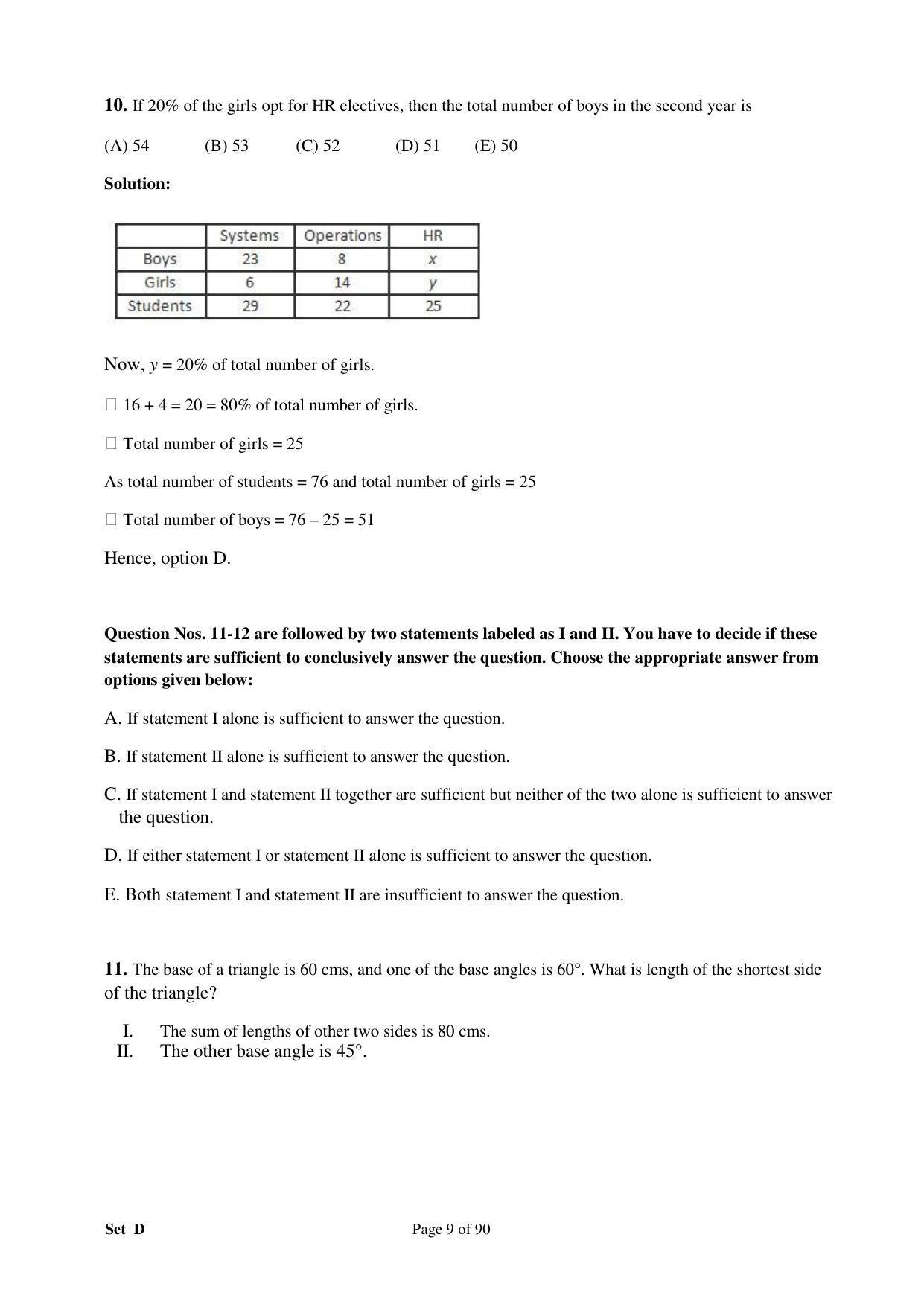 XAT 2008 Question Papers - Page 9
