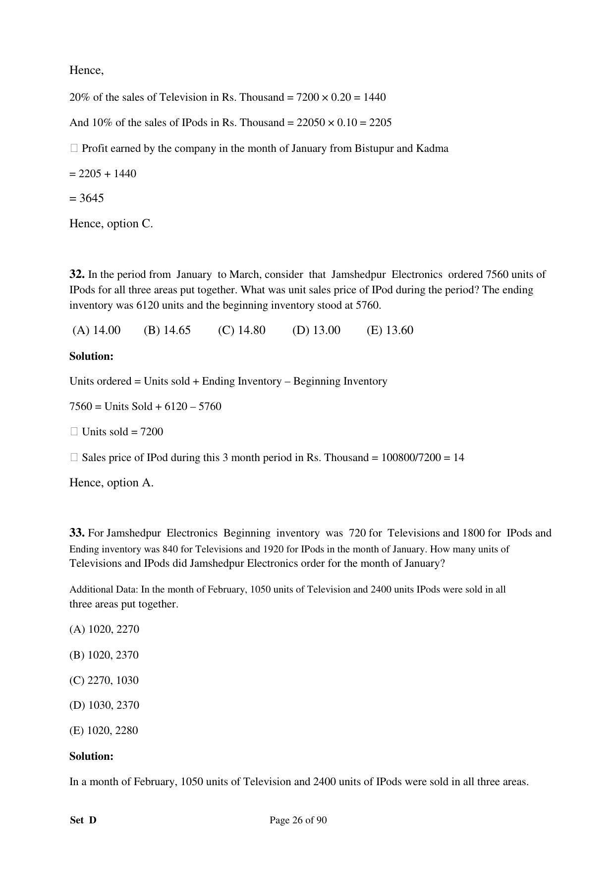 XAT 2008 Question Papers - Page 34