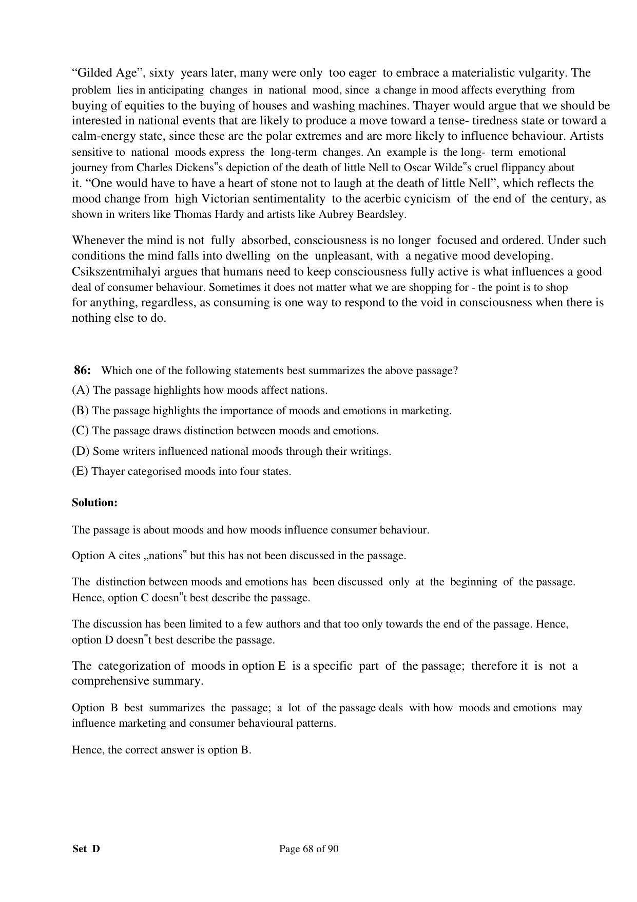 XAT 2008 Question Papers - Page 78