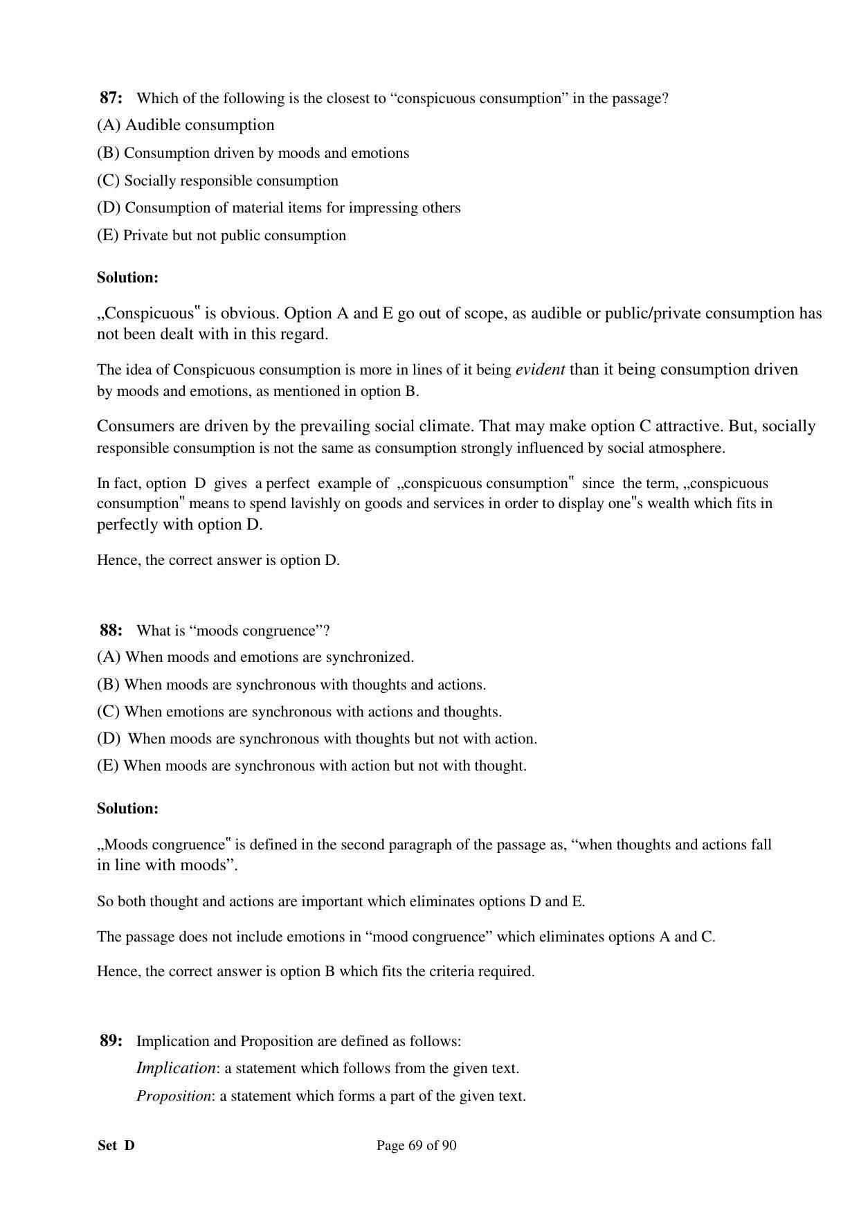 XAT 2008 Question Papers - Page 79
