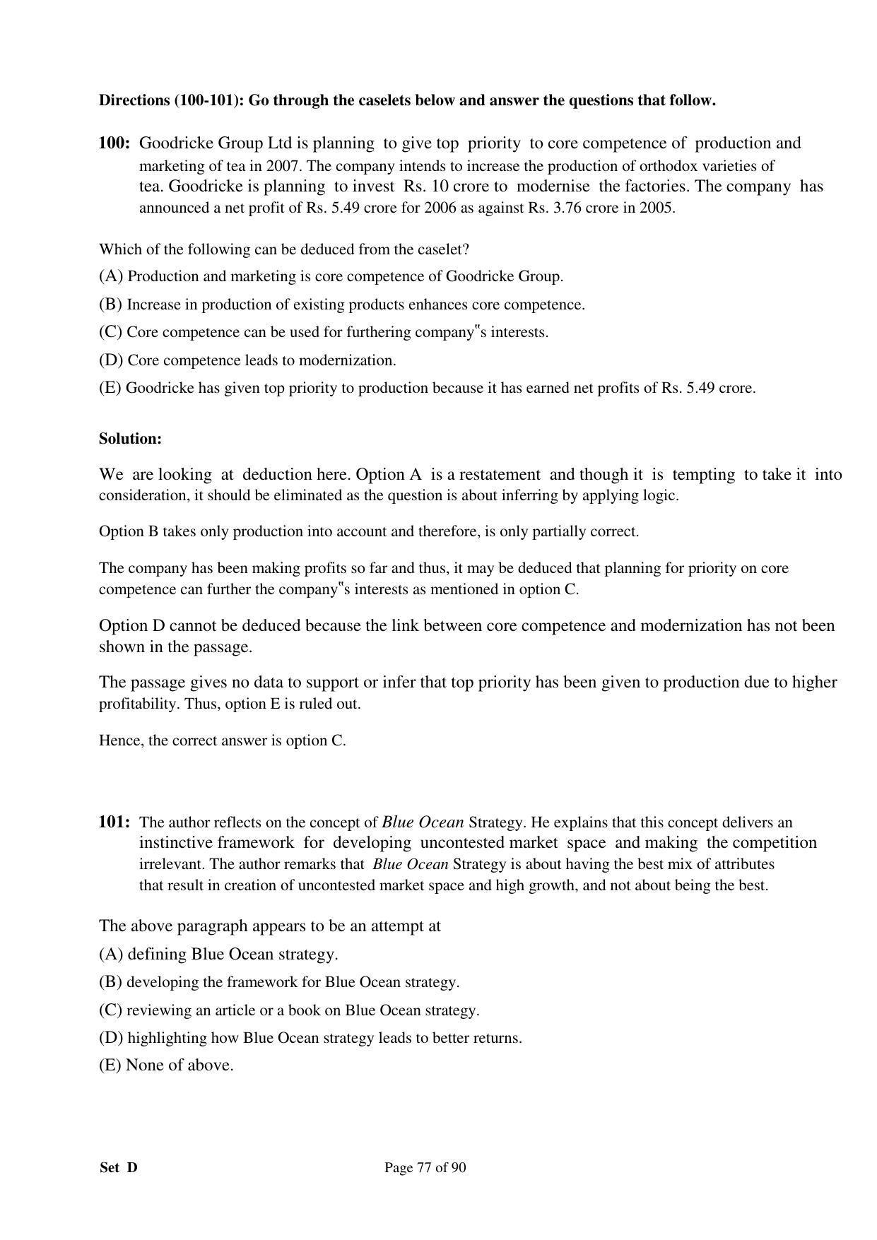 XAT 2008 Question Papers - Page 87