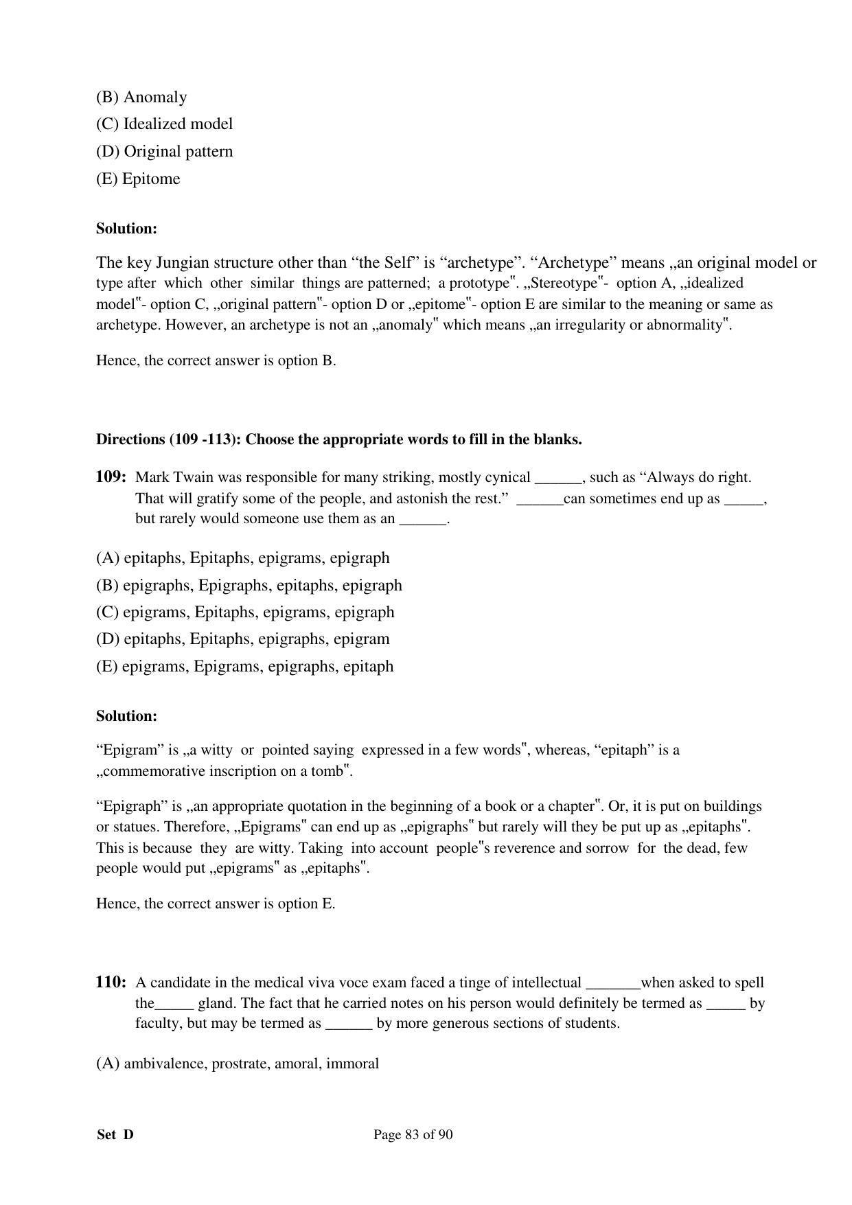 XAT 2008 Question Papers - Page 93