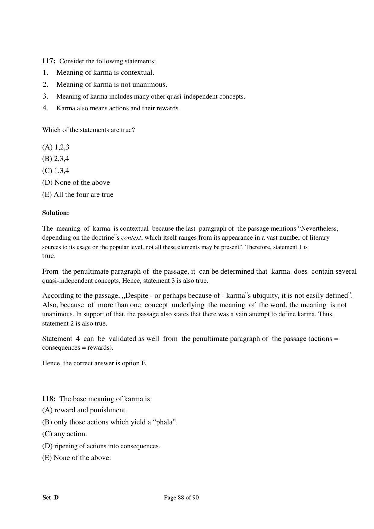 XAT 2008 Question Papers - Page 98