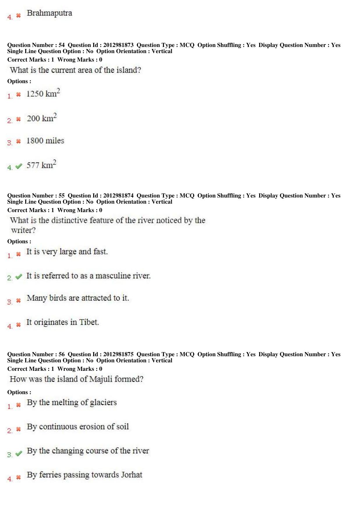 MP CPCT 17th Feb 2019 Scribe CPCT Question Paper Shift 2 - Page 36