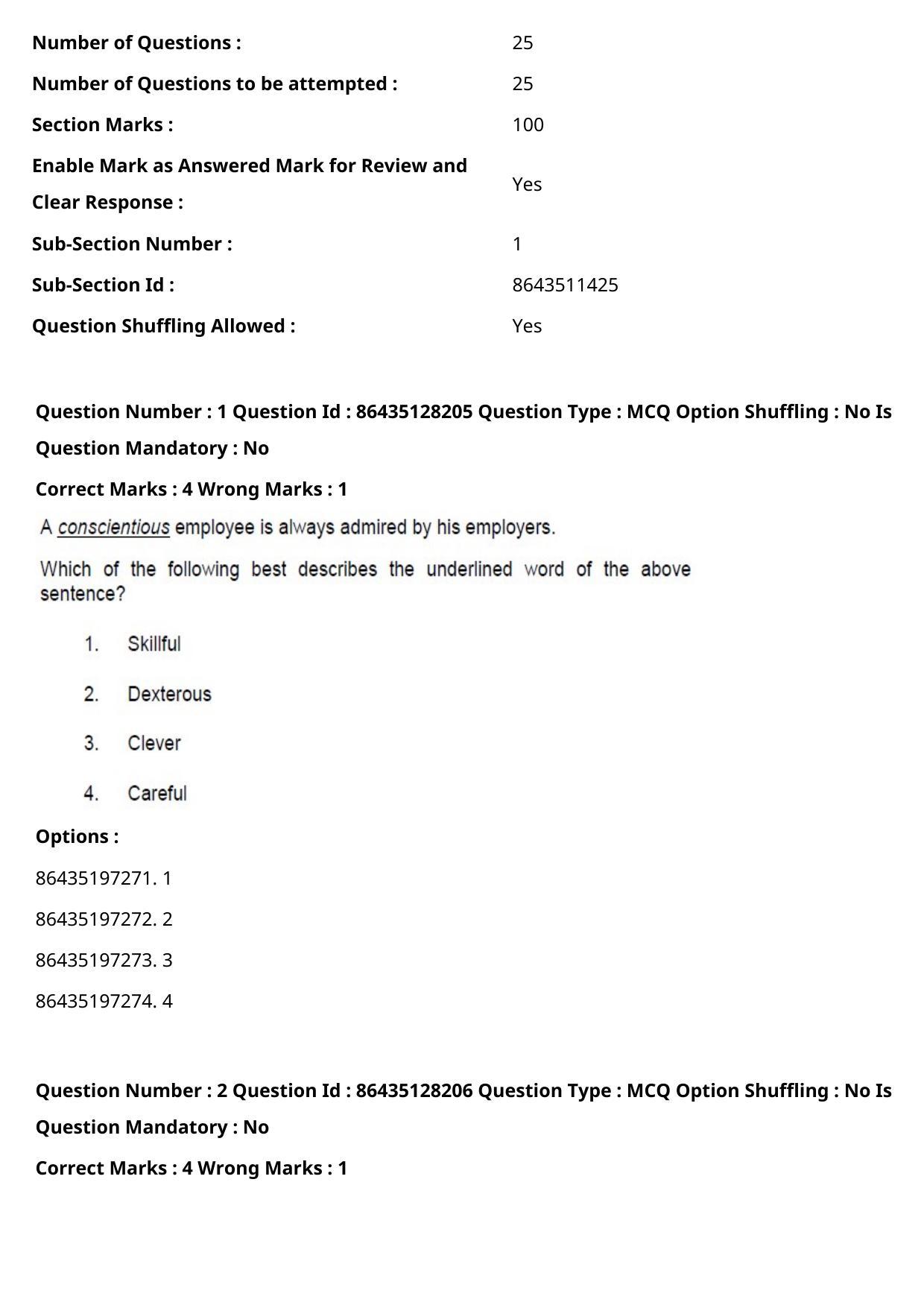 CUET PG 2021 PGQP21 Question Paper - Page 2