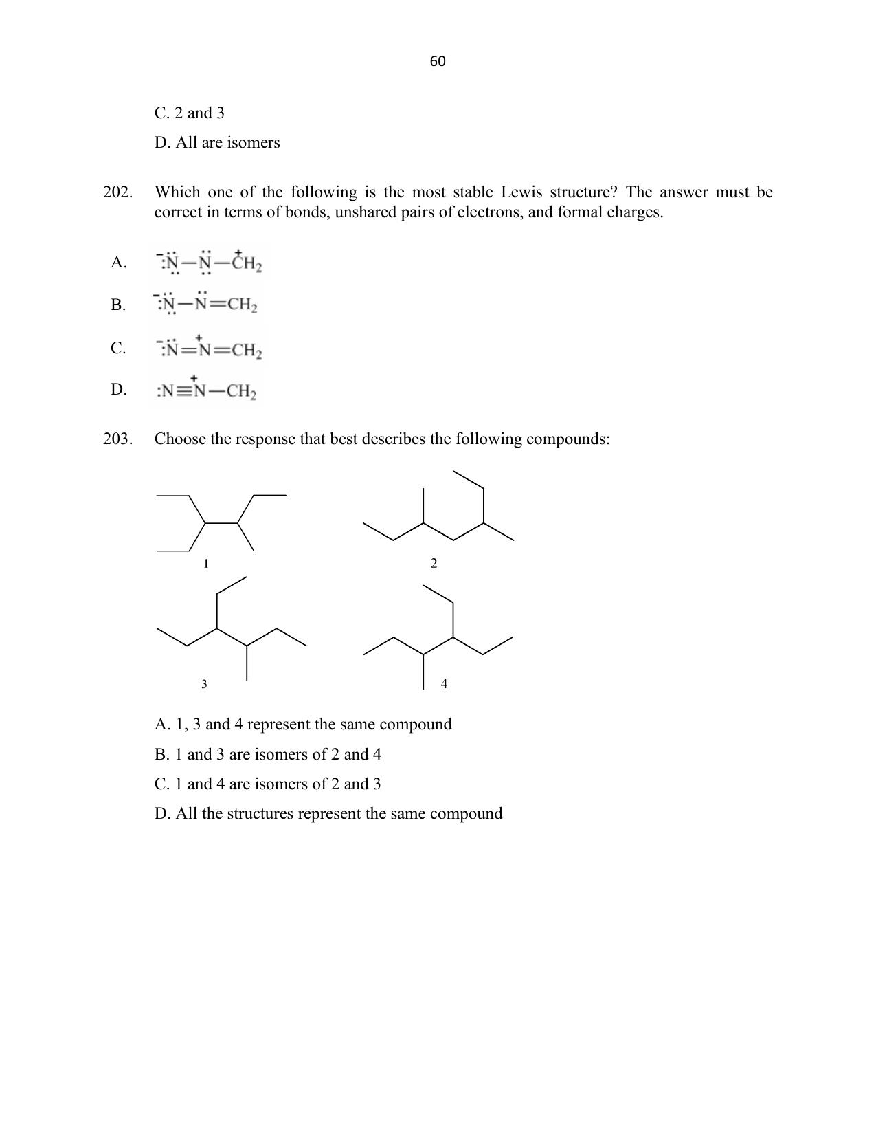 CUSAT CAT 2016 Mathematics, Physics, Chemistry 2 Question Paper - Page 60
