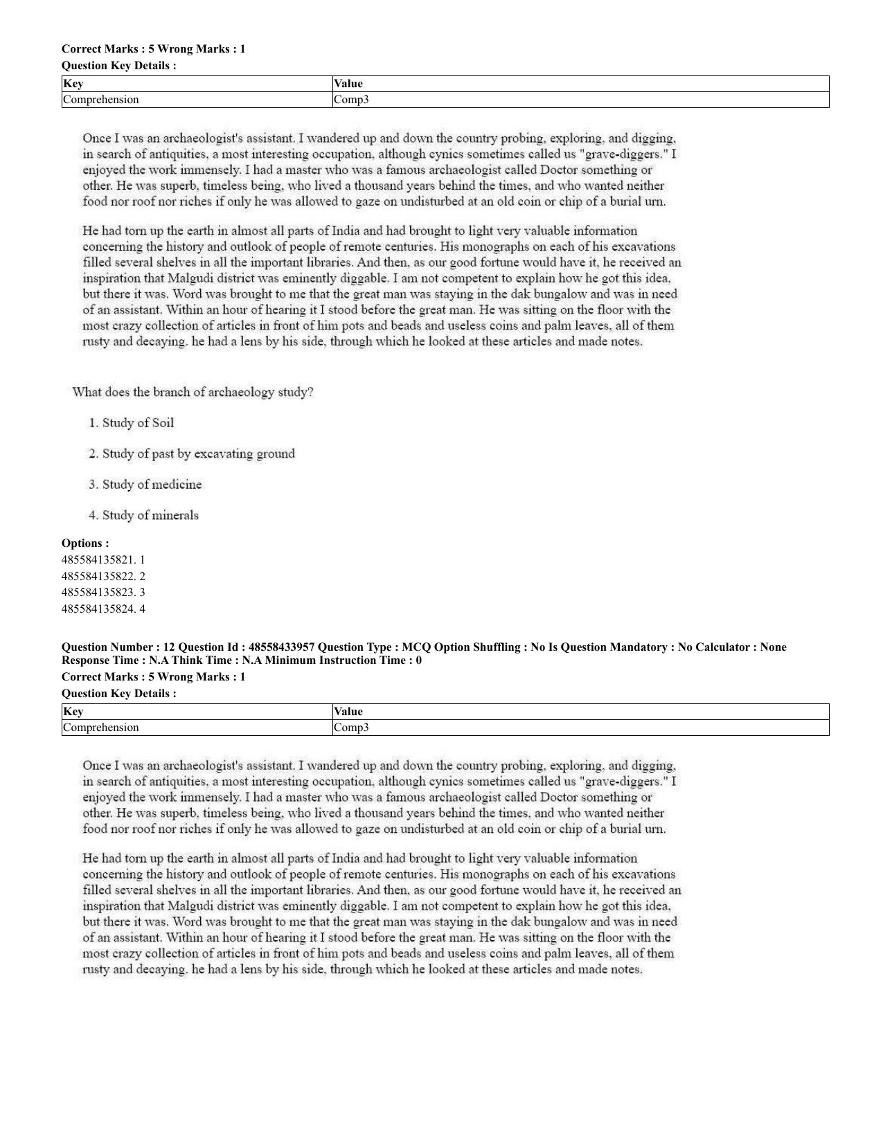 CUET 2023 English Spanish Shift 3 Question Paper - 18 June 2023 - Page 9