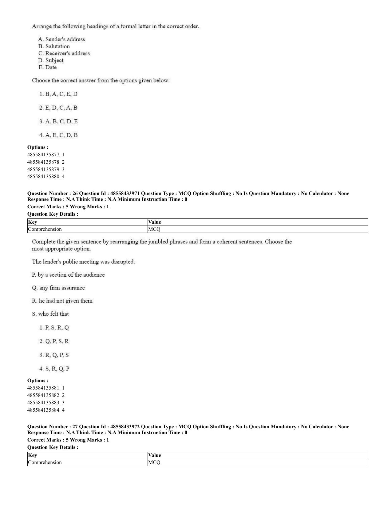 CUET 2023 English Spanish Shift 3 Question Paper - 18 June 2023 - Page 16