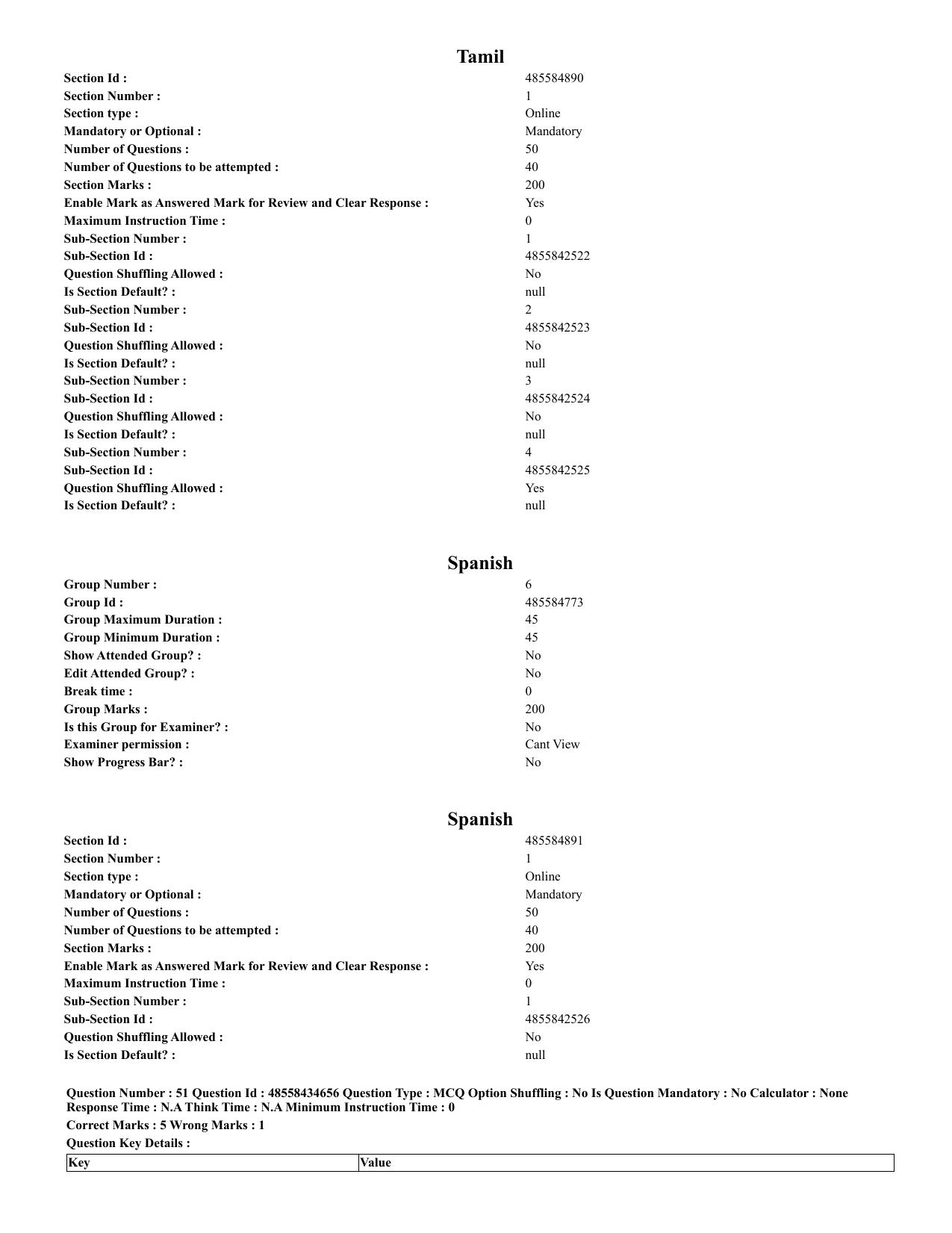 CUET 2023 English Spanish Shift 3 Question Paper - 18 June 2023 - Page 29