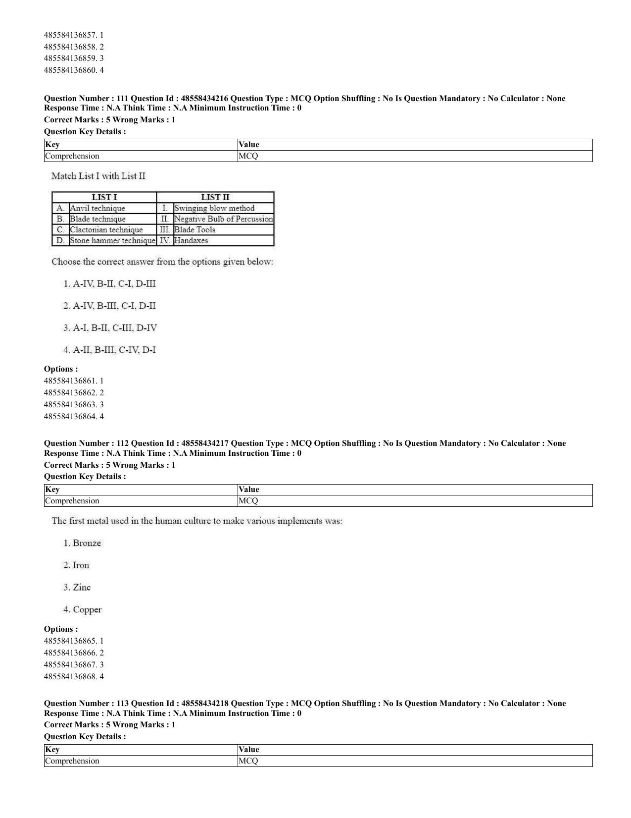 CUET 2023 English Spanish Shift 3 Question Paper - 18 June 2023 - Page 68