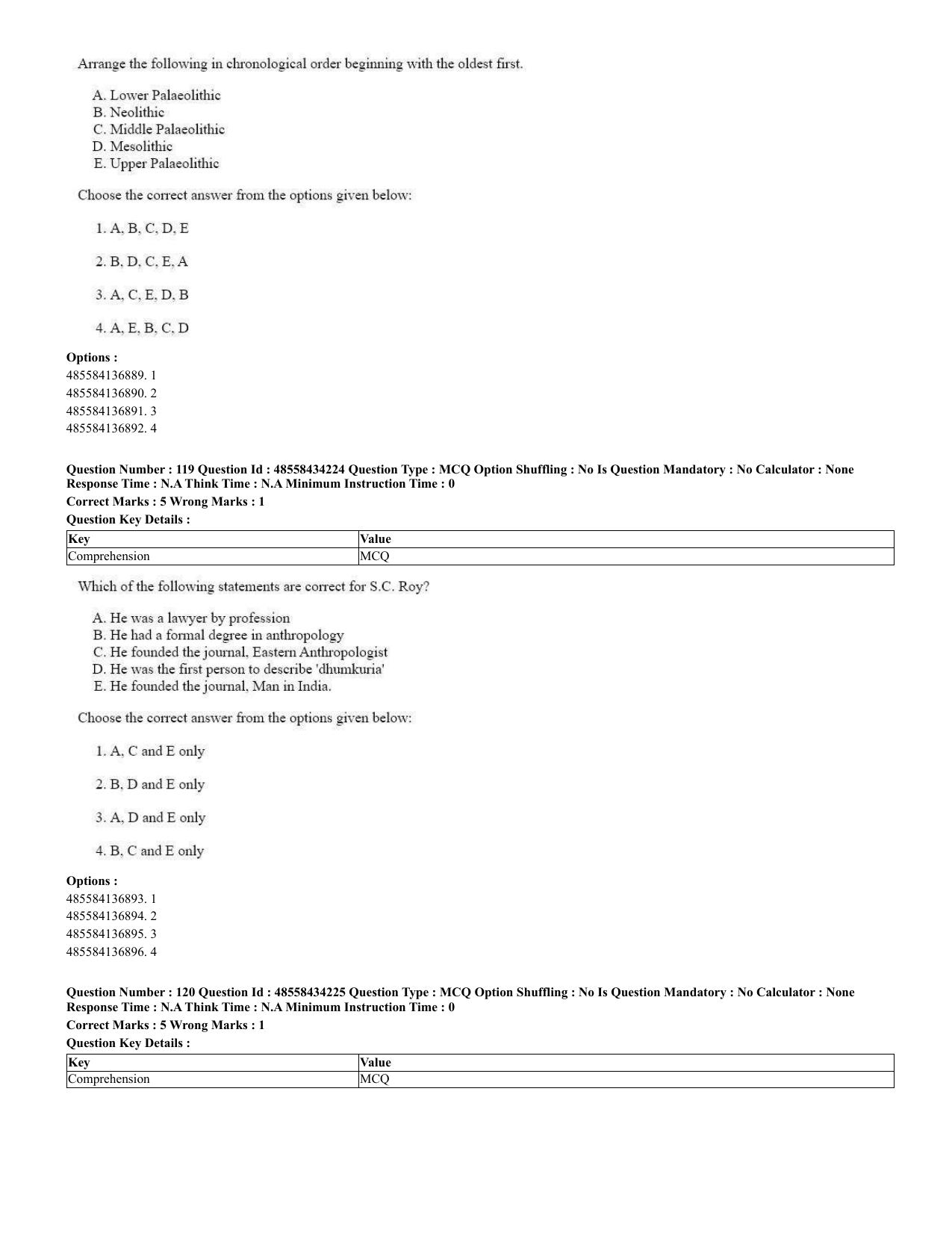 CUET 2023 English Spanish Shift 3 Question Paper - 18 June 2023 - Page 71