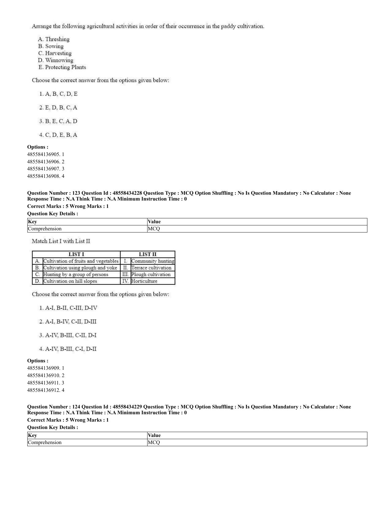 CUET 2023 English Spanish Shift 3 Question Paper - 18 June 2023 - Page 73