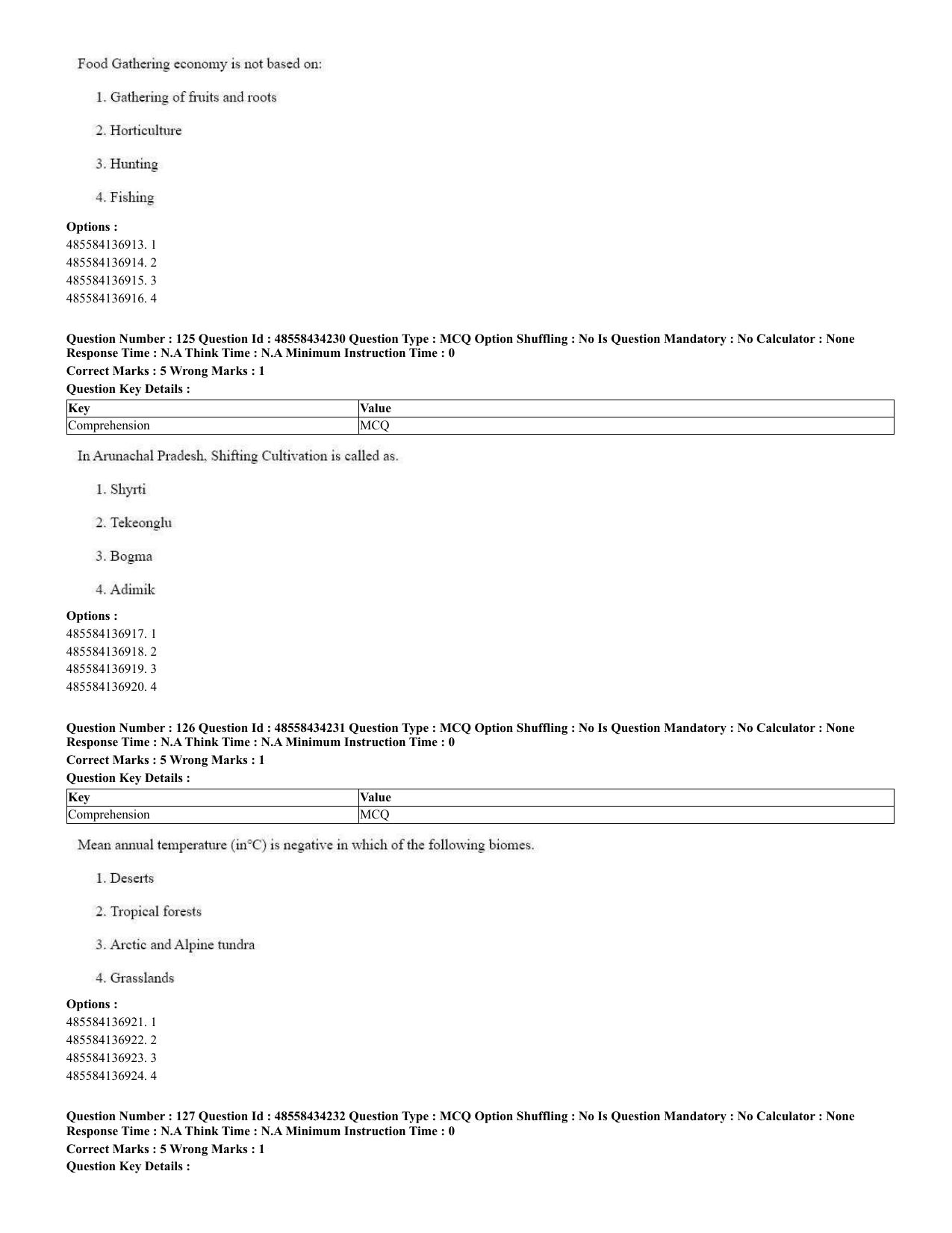 CUET 2023 English Spanish Shift 3 Question Paper - 18 June 2023 - Page 74