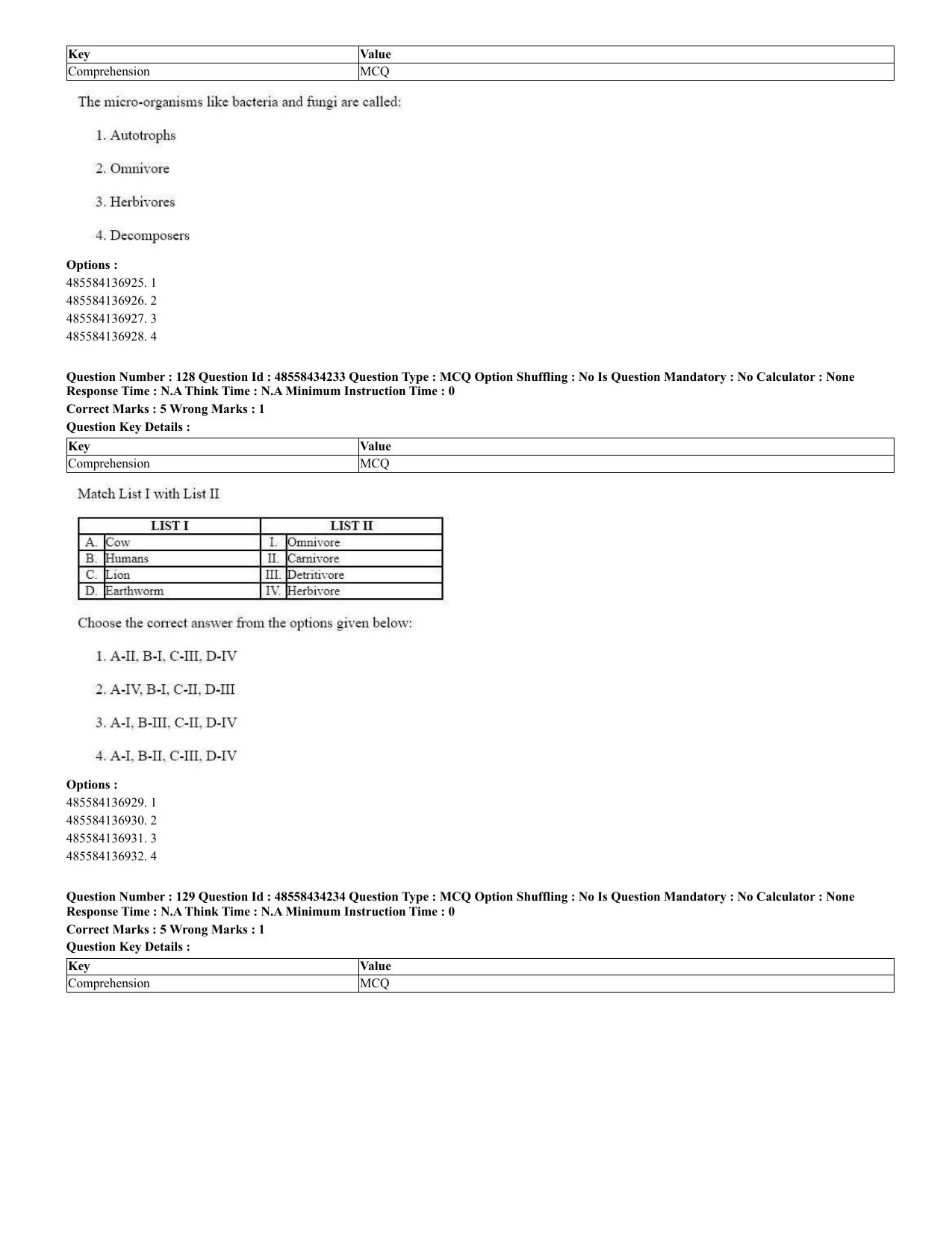 CUET 2023 English Spanish Shift 3 Question Paper - 18 June 2023 - Page 75