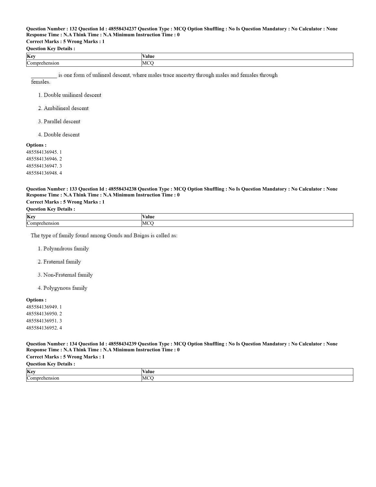 CUET 2023 English Spanish Shift 3 Question Paper - 18 June 2023 - Page 77