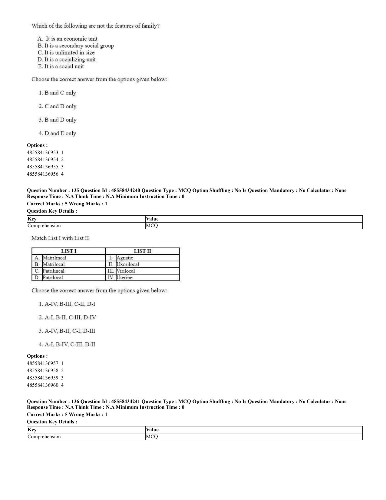CUET 2023 English Spanish Shift 3 Question Paper - 18 June 2023 - Page 78
