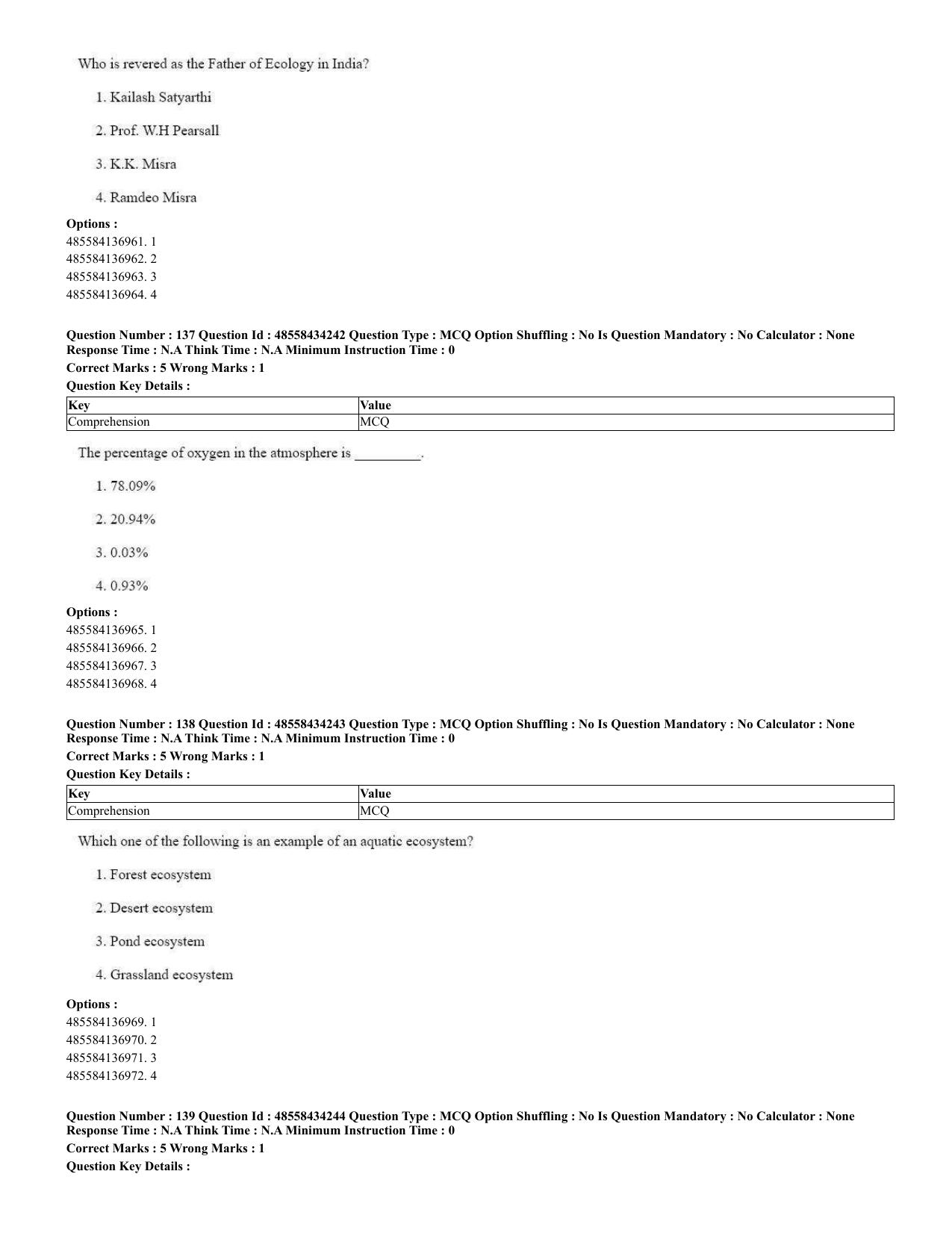CUET 2023 English Spanish Shift 3 Question Paper - 18 June 2023 - Page 79