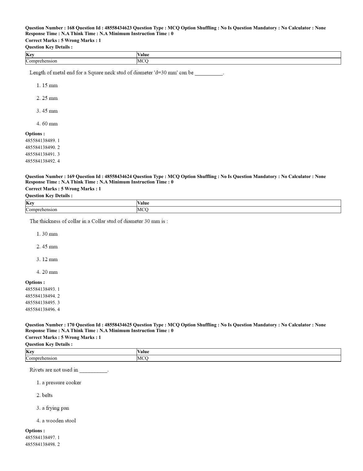 CUET 2023 English Spanish Shift 3 Question Paper - 18 June 2023 - Page 94