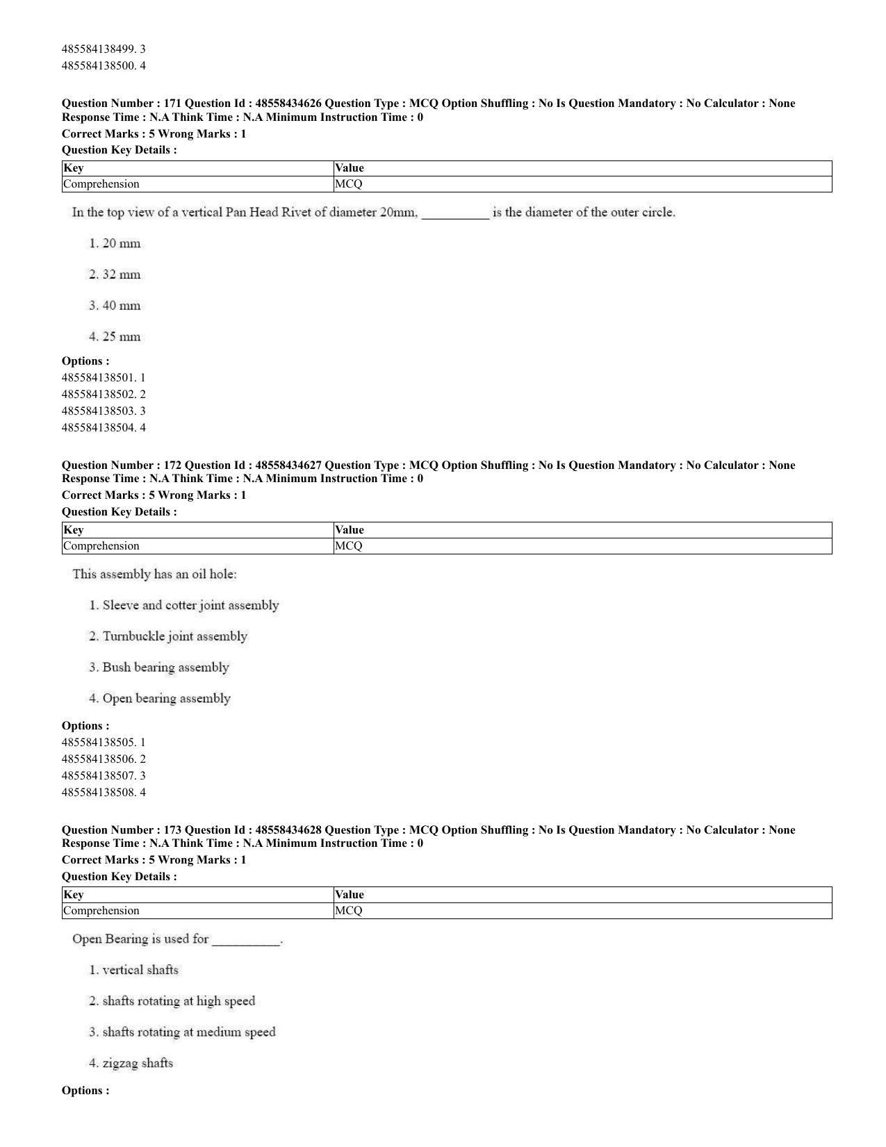 CUET 2023 English Spanish Shift 3 Question Paper - 18 June 2023 - Page 95