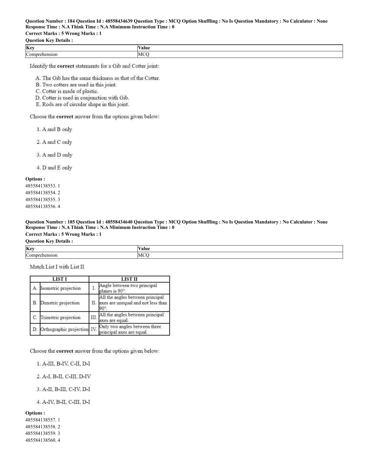 CUET 2023 English Spanish Shift 3 Question Paper - 18 June 2023 - Page 101