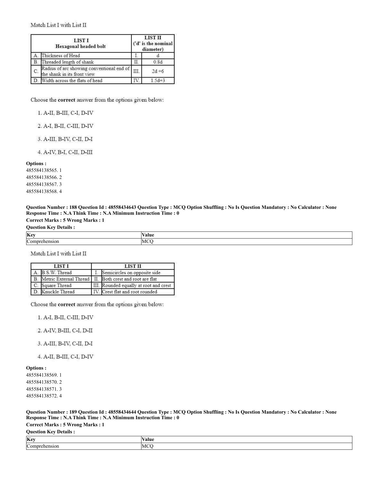 CUET 2023 English Spanish Shift 3 Question Paper - 18 June 2023 - Page 103