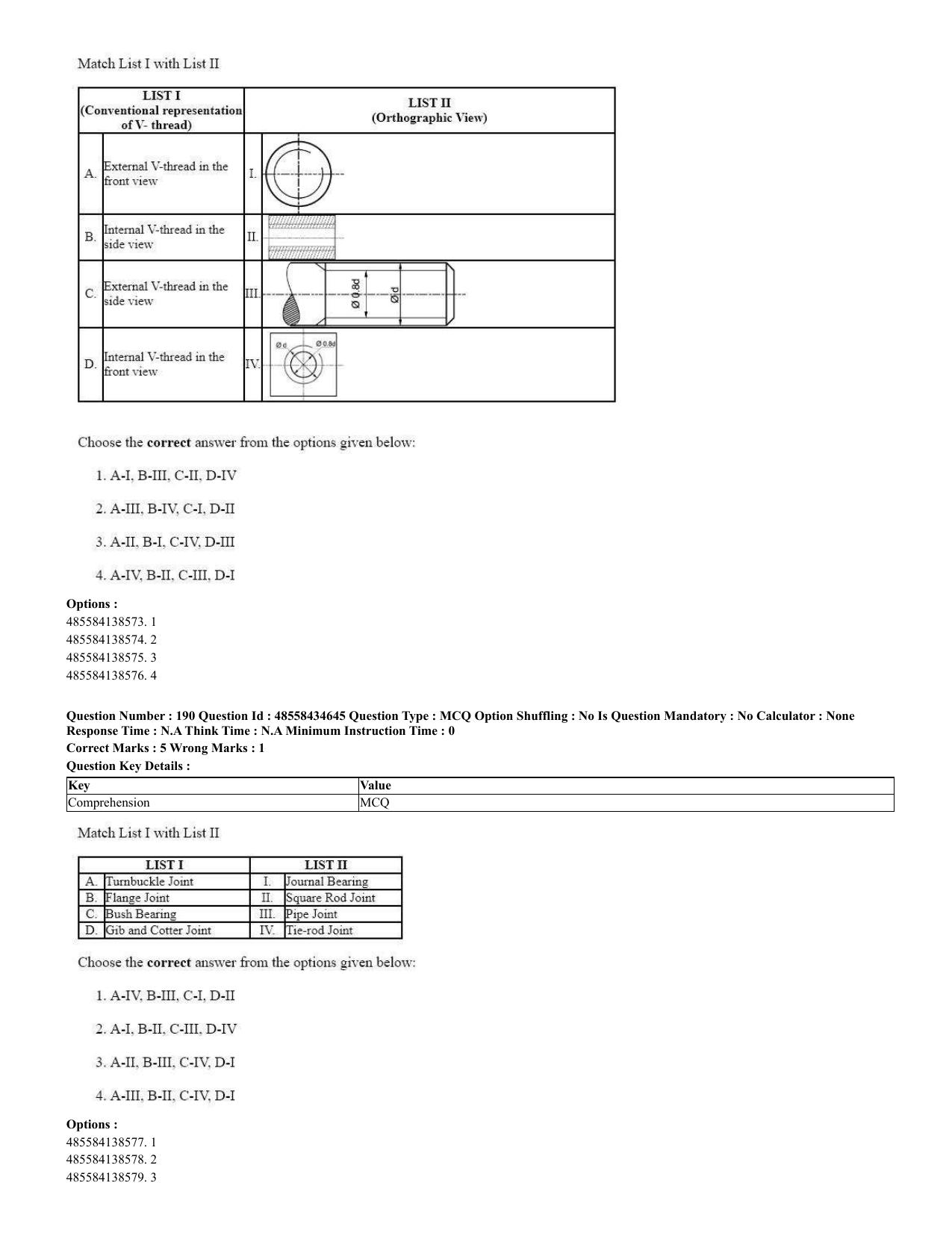 CUET 2023 English Spanish Shift 3 Question Paper - 18 June 2023 - Page 104