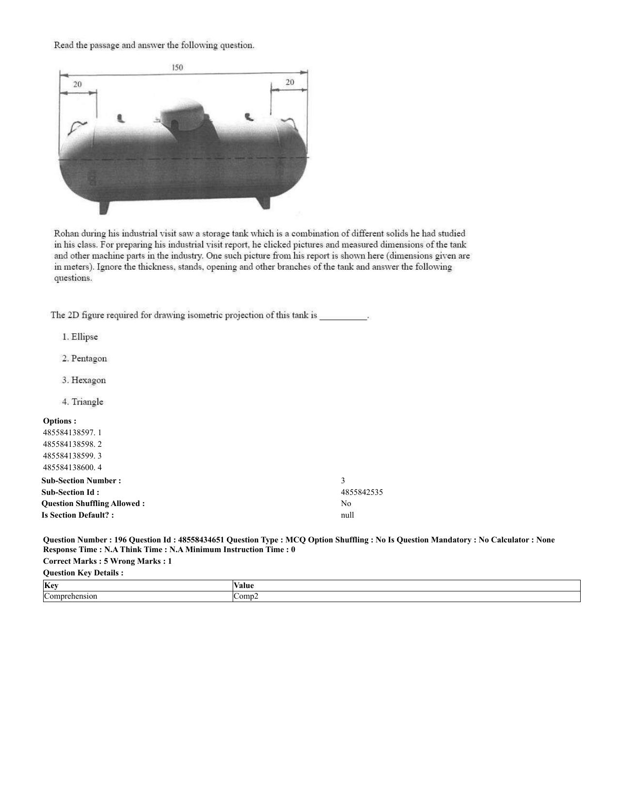 CUET 2023 English Spanish Shift 3 Question Paper - 18 June 2023 - Page 109