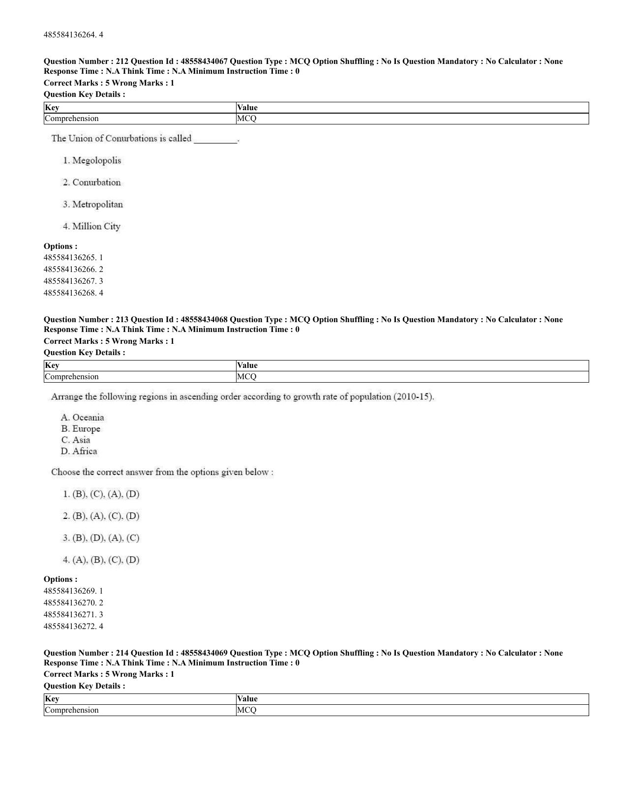 CUET 2023 English Spanish Shift 3 Question Paper - 18 June 2023 - Page 119