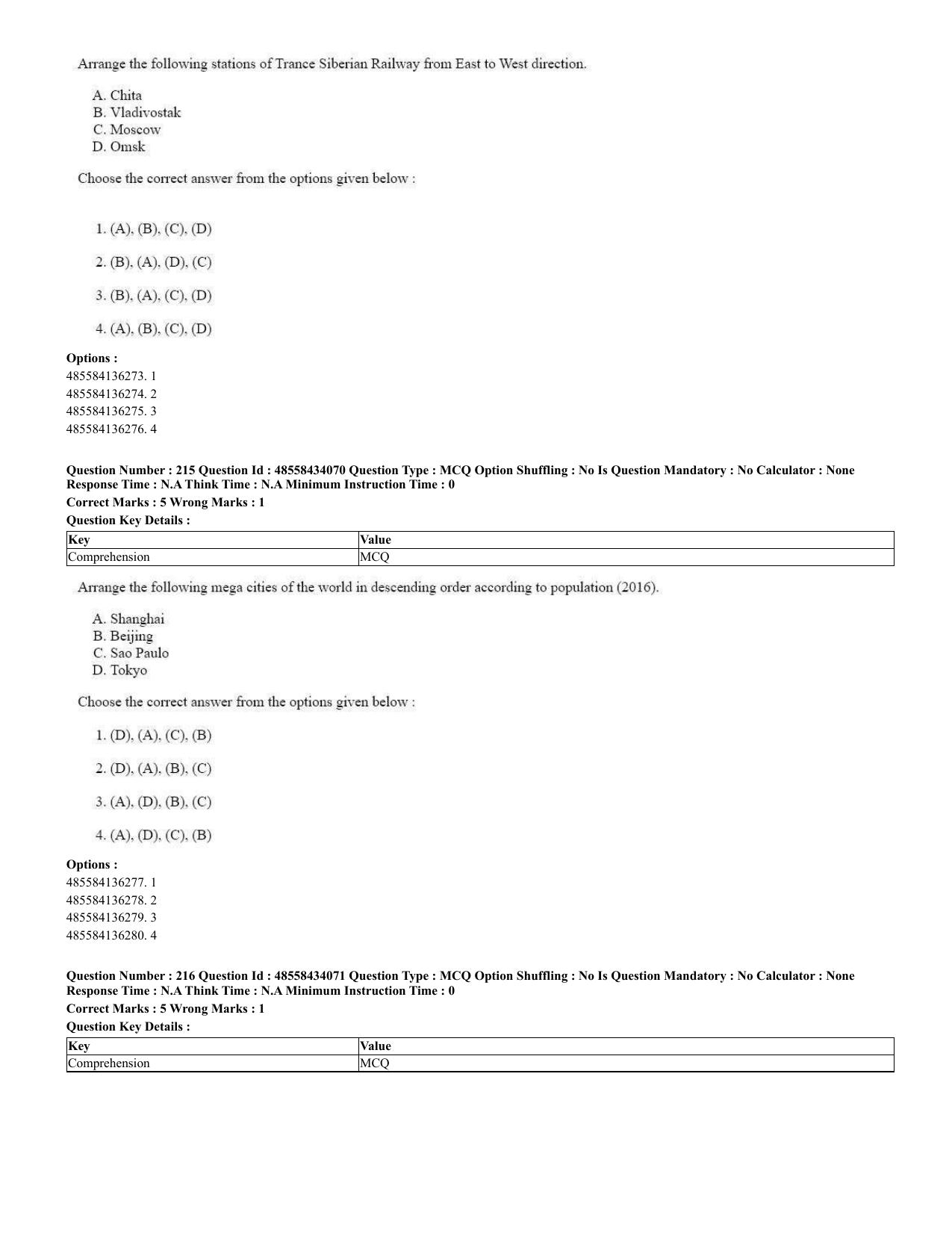 CUET 2023 English Spanish Shift 3 Question Paper - 18 June 2023 - Page 120