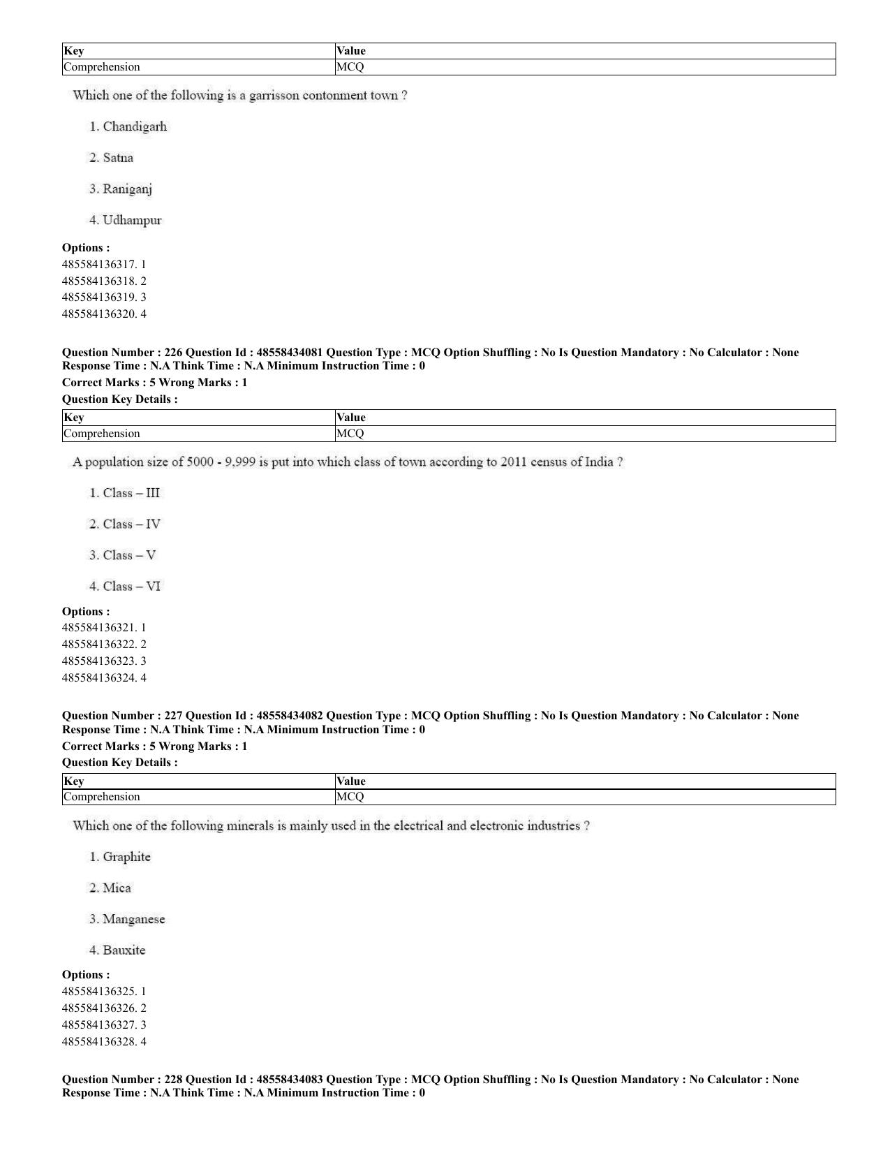 CUET 2023 English Spanish Shift 3 Question Paper - 18 June 2023 - Page 125