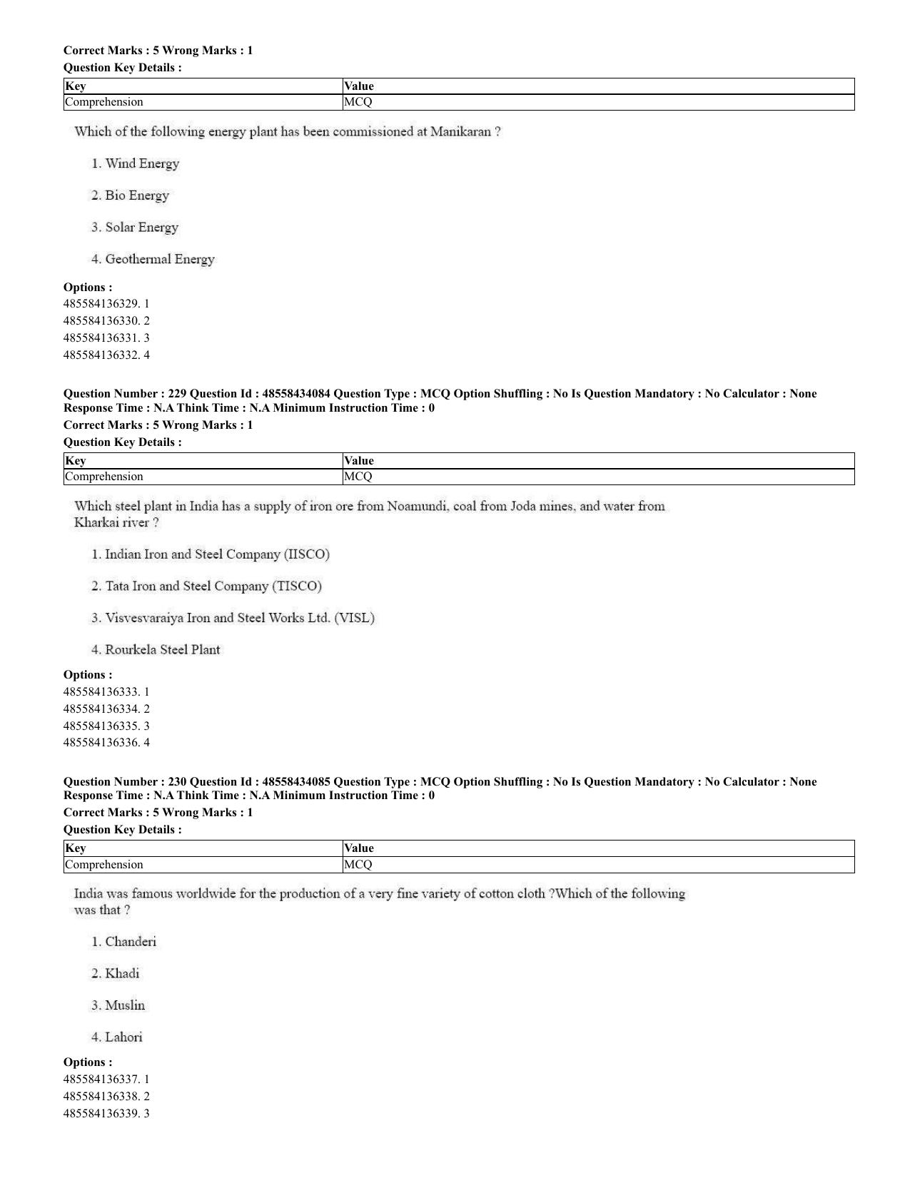 CUET 2023 English Spanish Shift 3 Question Paper - 18 June 2023 - Page 126
