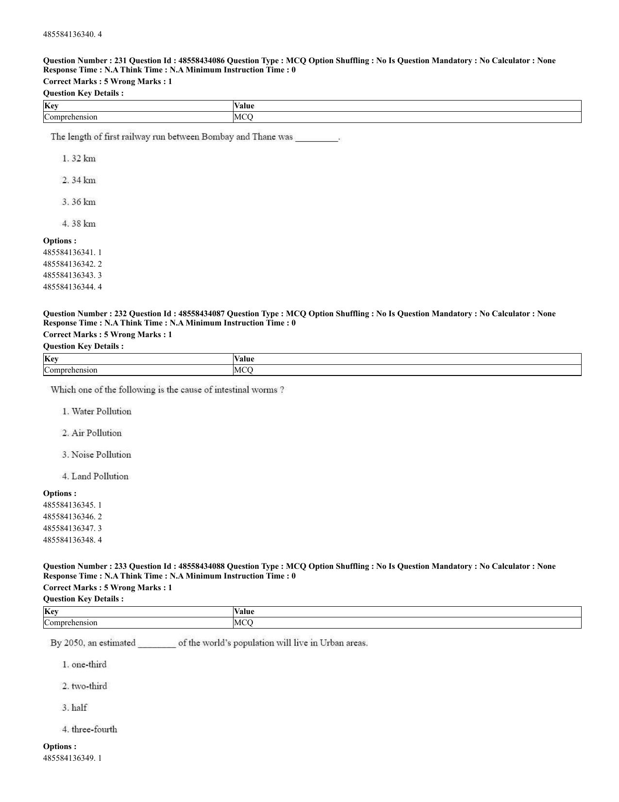 CUET 2023 English Spanish Shift 3 Question Paper - 18 June 2023 - Page 127