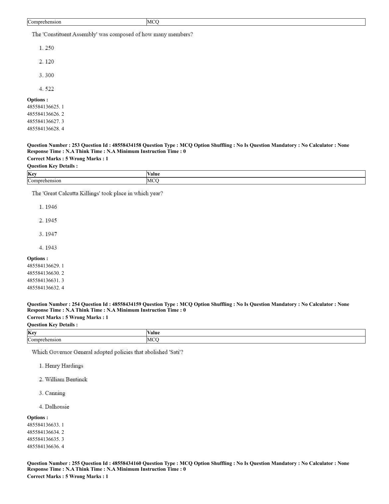 CUET 2023 English Spanish Shift 3 Question Paper - 18 June 2023 - Page 139