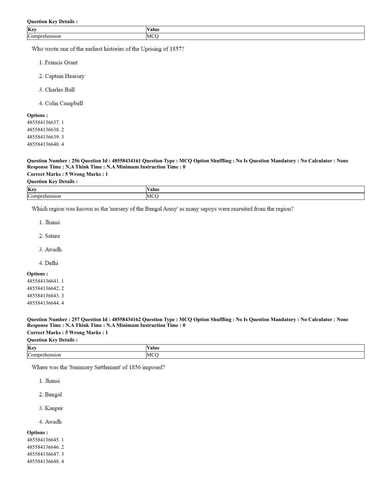 CUET 2023 English Spanish Shift 3 Question Paper - 18 June 2023 - Page 140