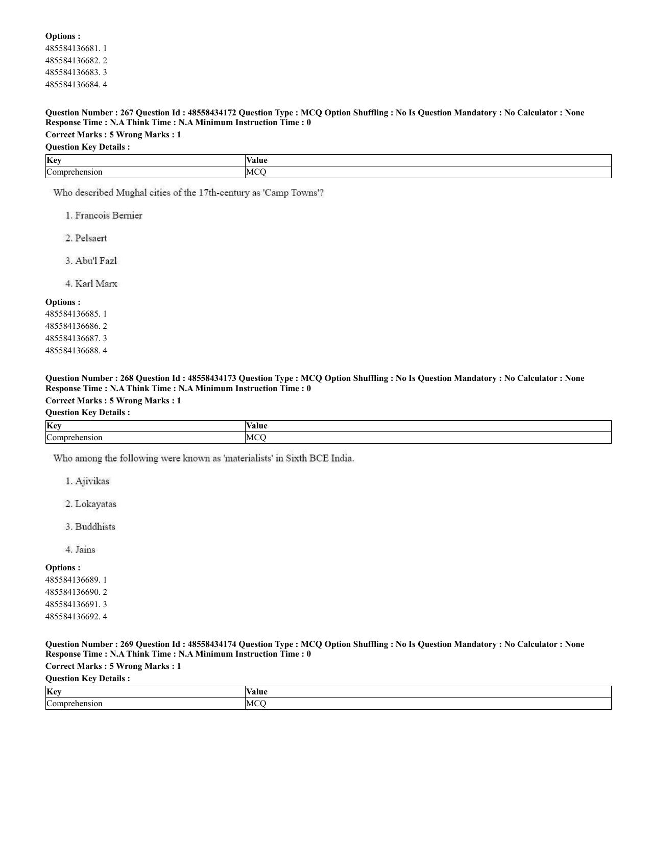 CUET 2023 English Spanish Shift 3 Question Paper - 18 June 2023 - Page 144