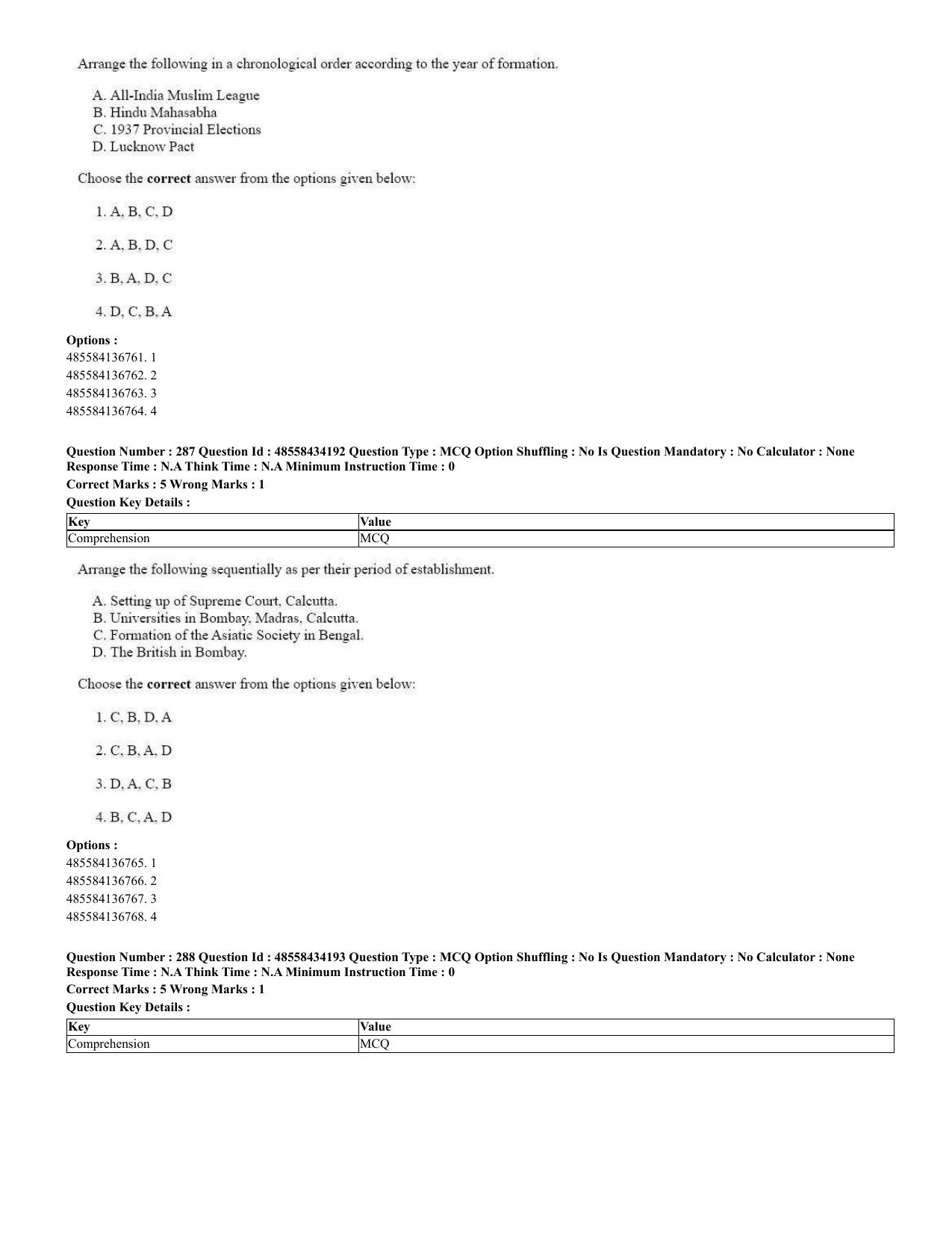 CUET 2023 English Spanish Shift 3 Question Paper - 18 June 2023 - Page 152