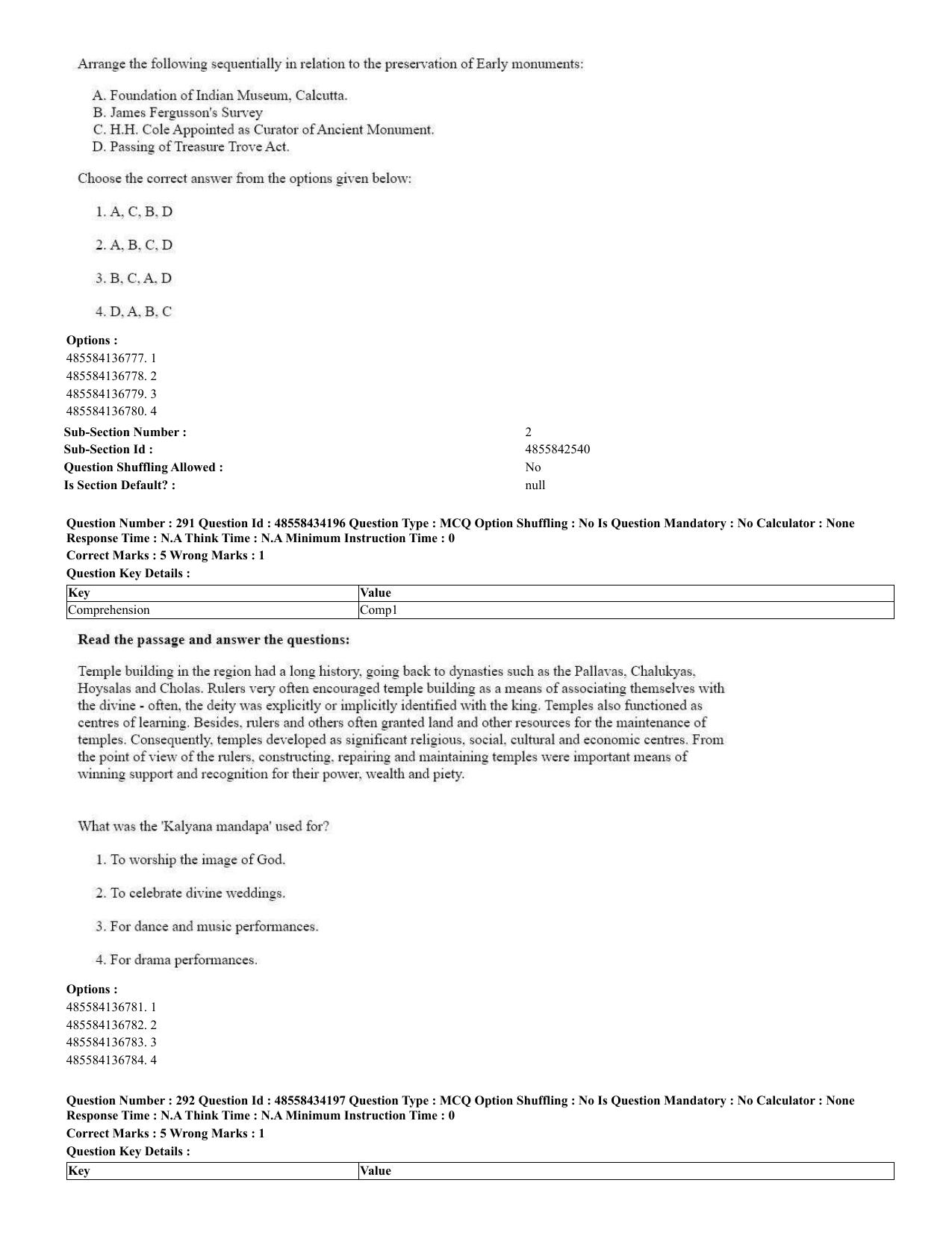 CUET 2023 English Spanish Shift 3 Question Paper - 18 June 2023 - Page 154