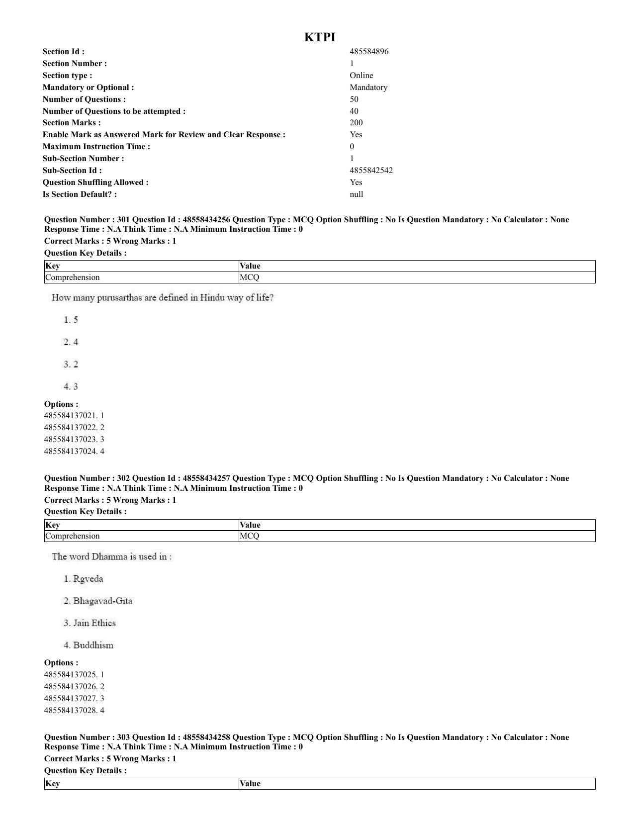 CUET 2023 English Spanish Shift 3 Question Paper - 18 June 2023 - Page 160